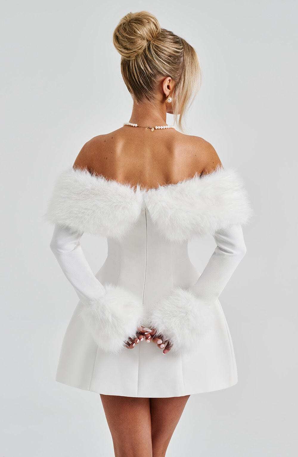 Villanelle Mini Dress - Ivory - Image 6