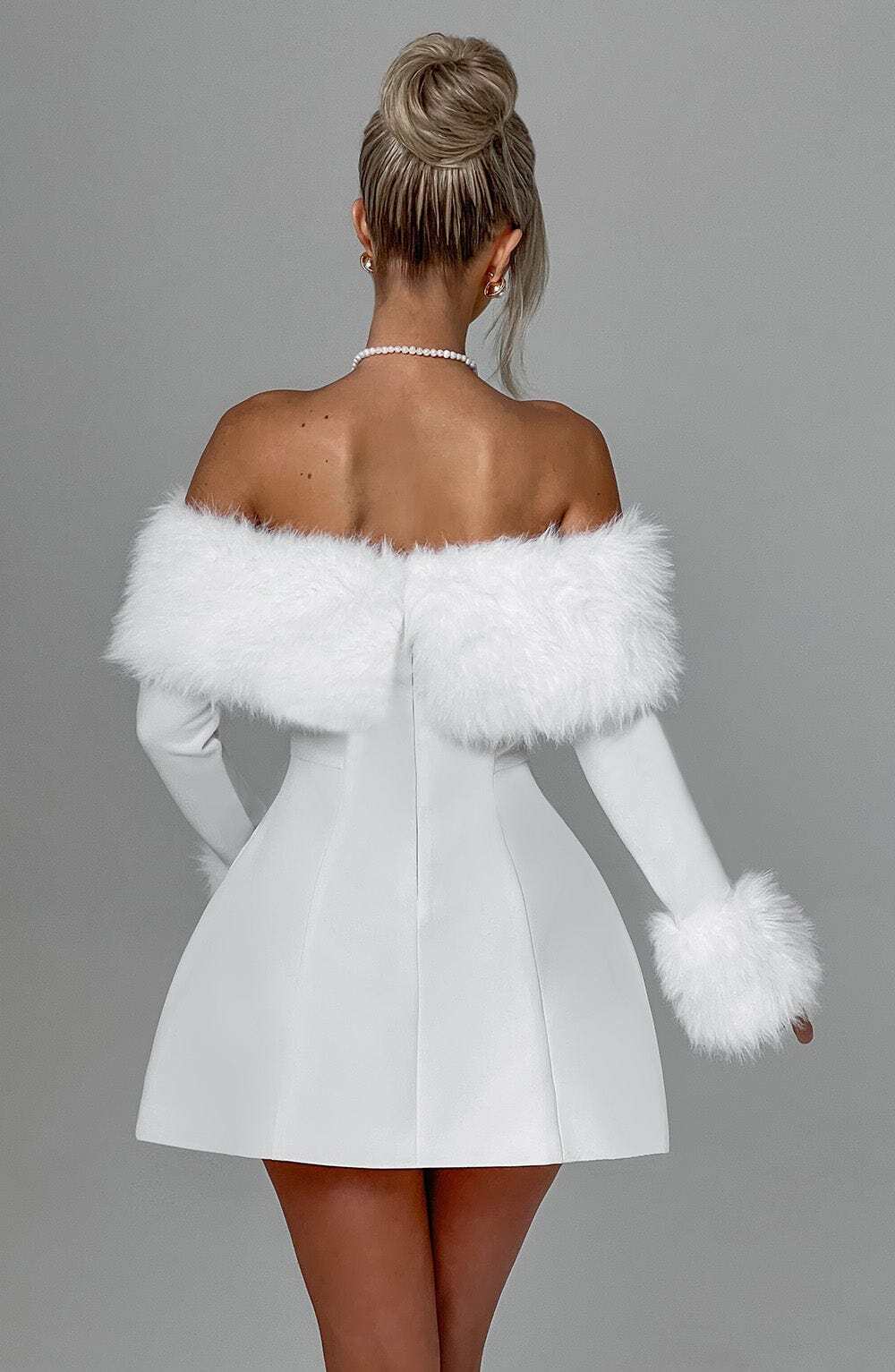 Villanelle Mini Dress - Ivory - Image 2