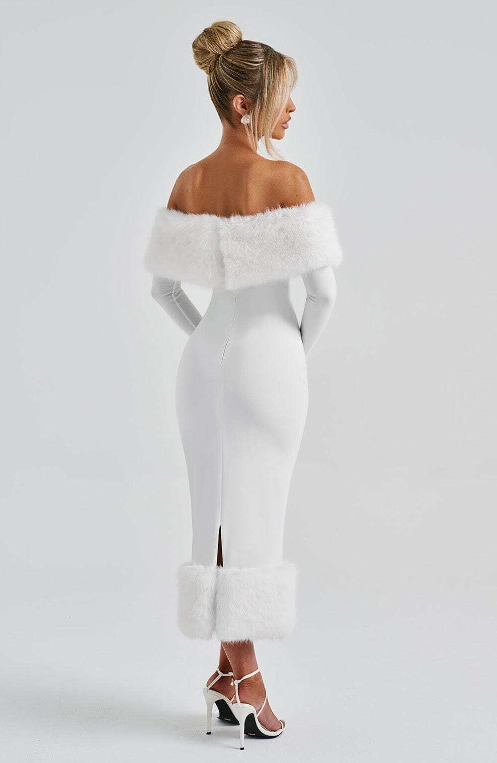 Vittoria Midi Dress - Ivory - Image 4