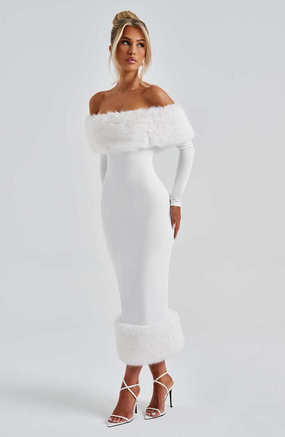 Vittoria Midi Dress - Ivory - Image 6