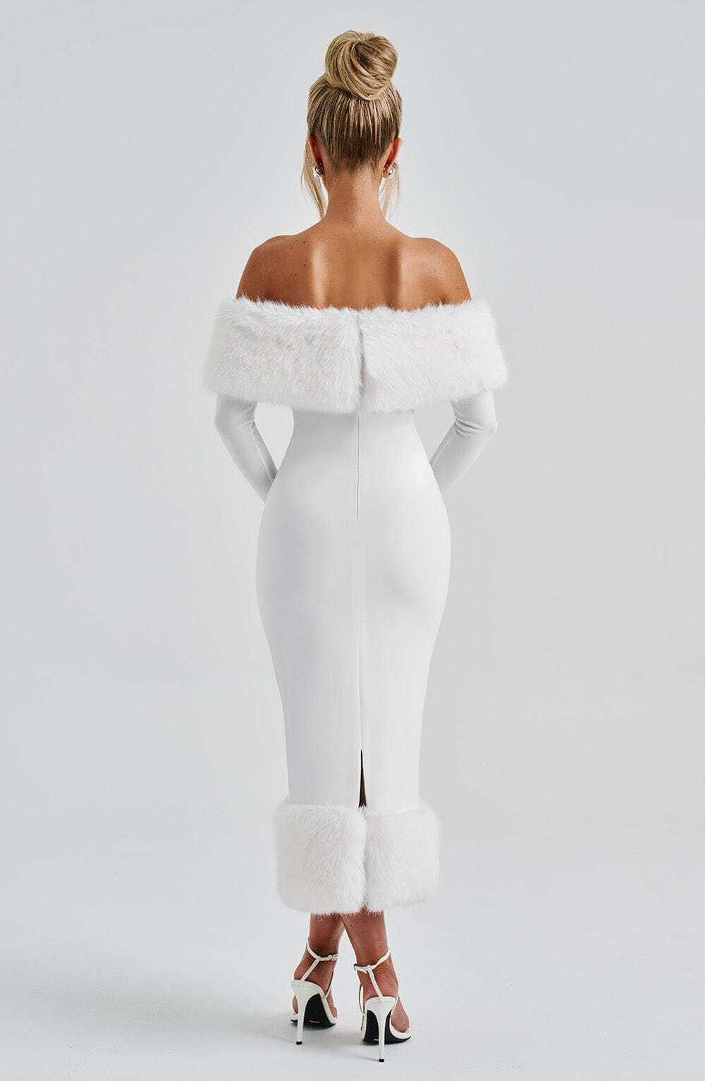 Vittoria Midi Dress - Ivory - Image 11