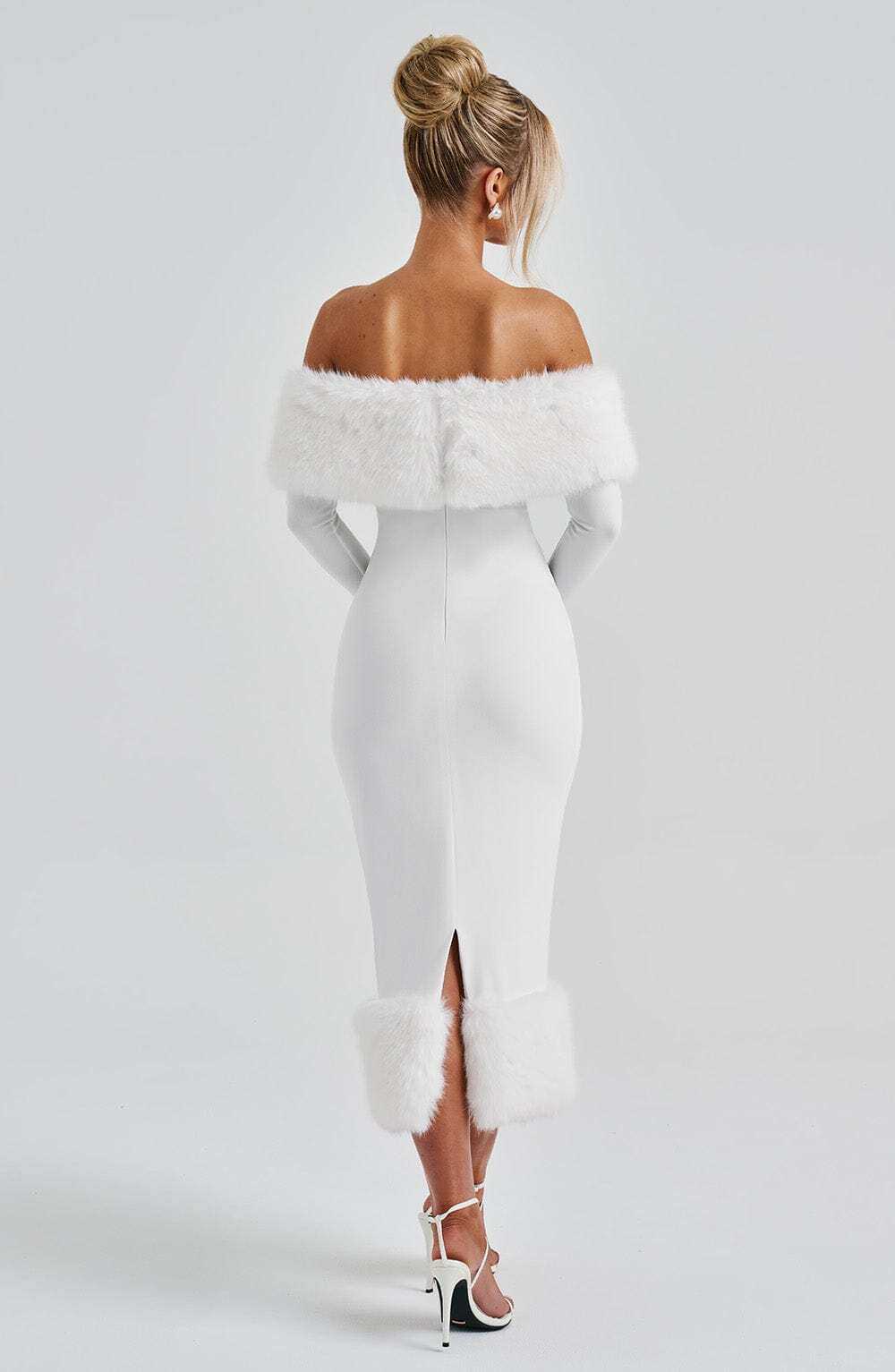 Vittoria Midi Dress - Ivory - Image 10