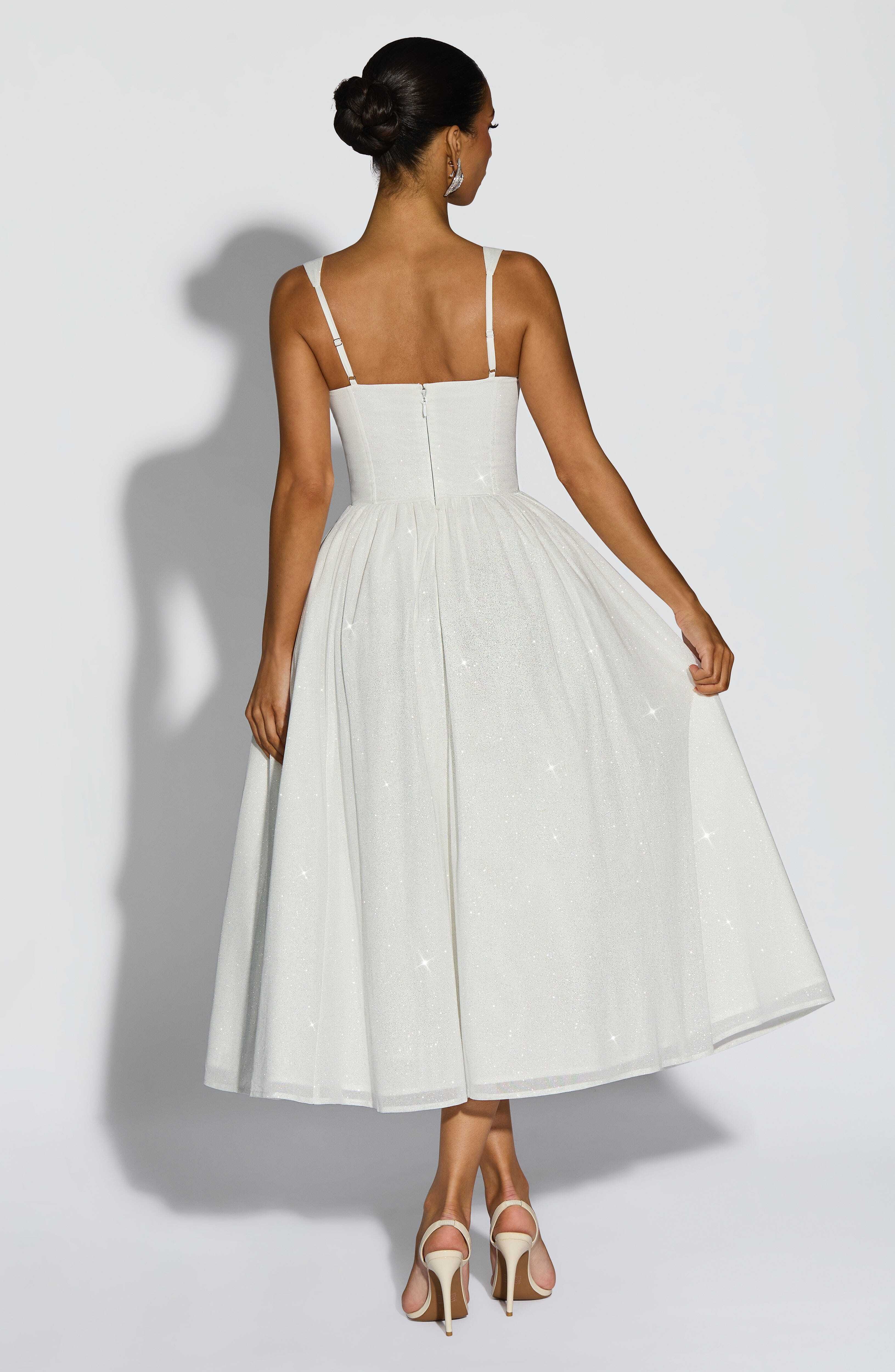 Vivienne Midi Dress - Ivory Sparkle - Image 2
