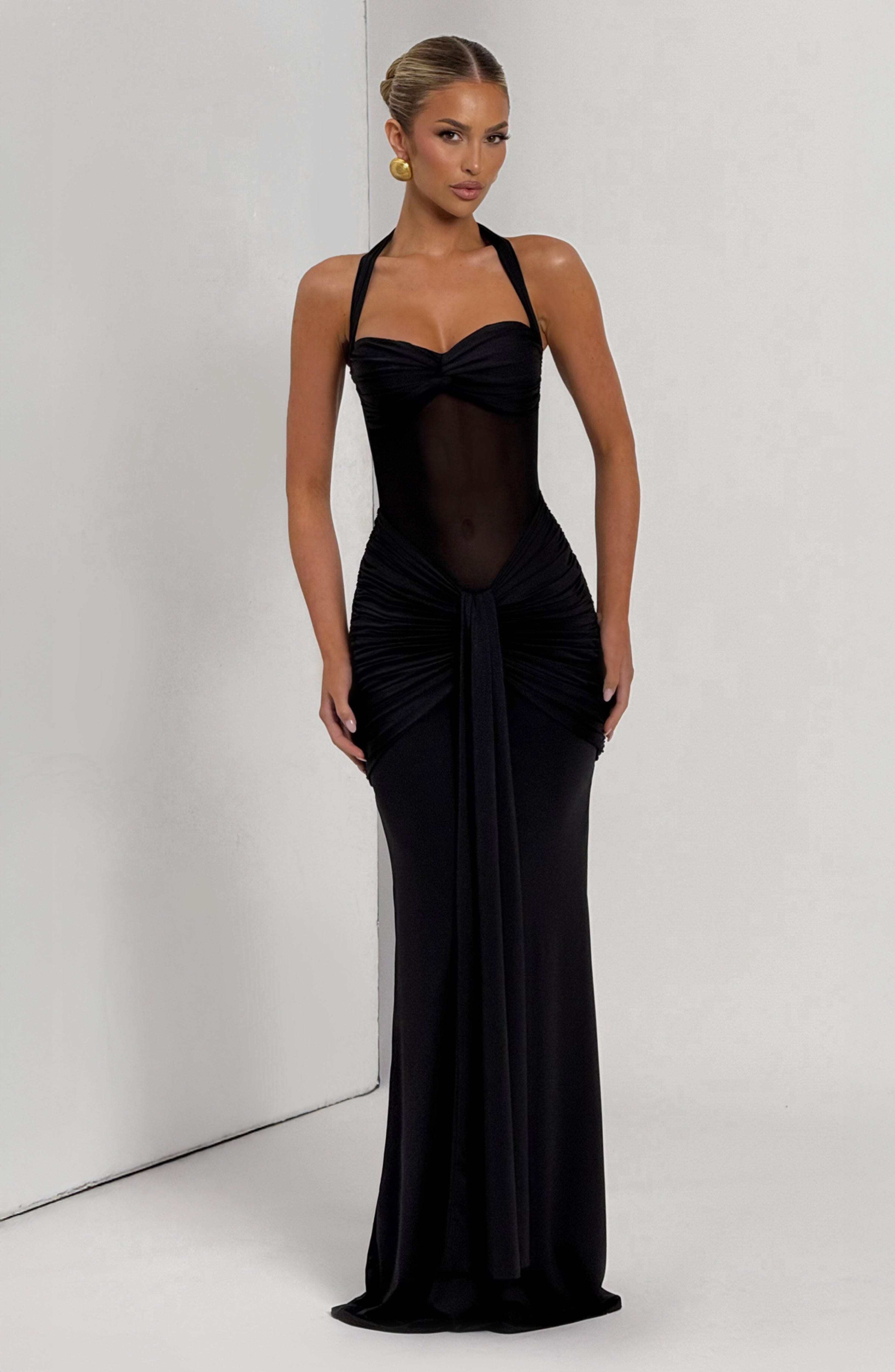 Vixen Maxi Dress - Black - Image 6