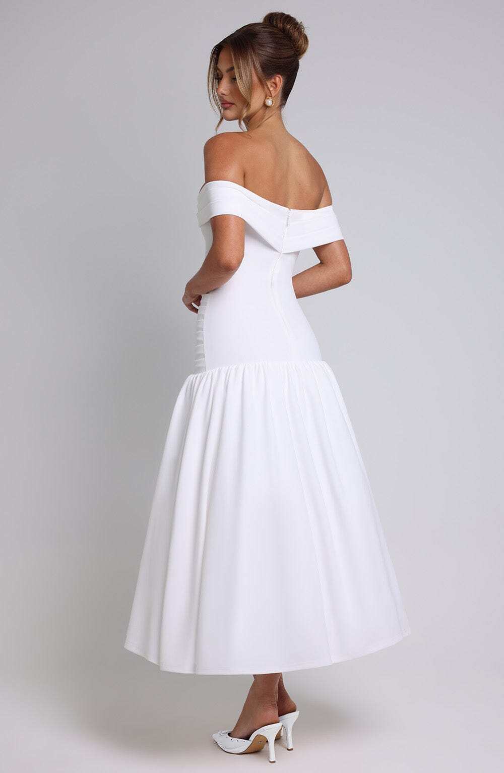 Wilhelmina Midaxi Dress - Ivory - Image 7