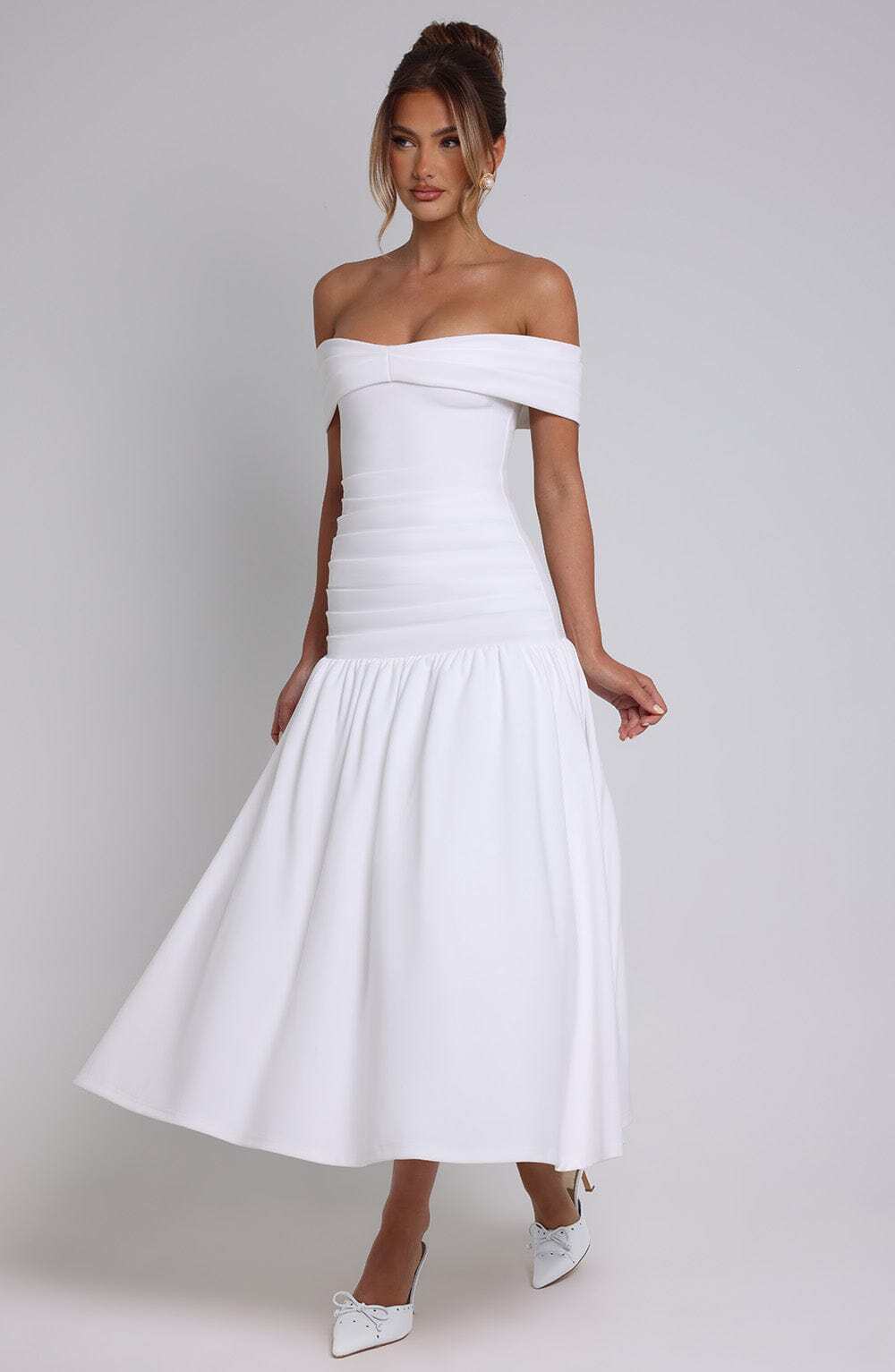 Wilhelmina Midaxi Dress - Ivory - Image 6