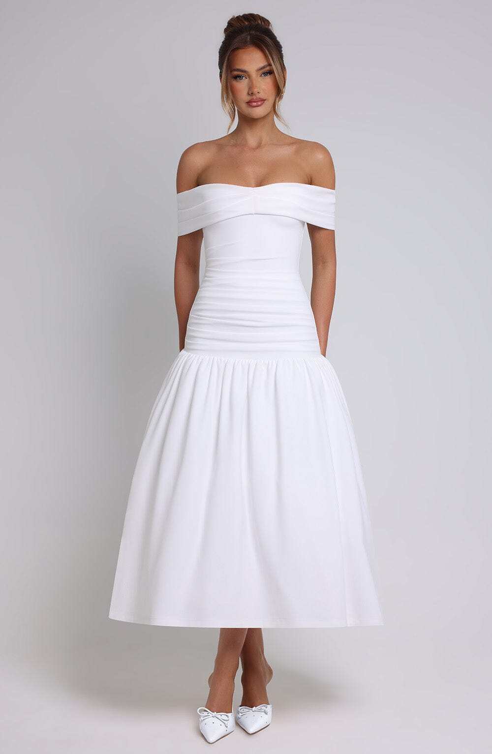 Wilhelmina Midaxi Dress - Ivory - Image 9