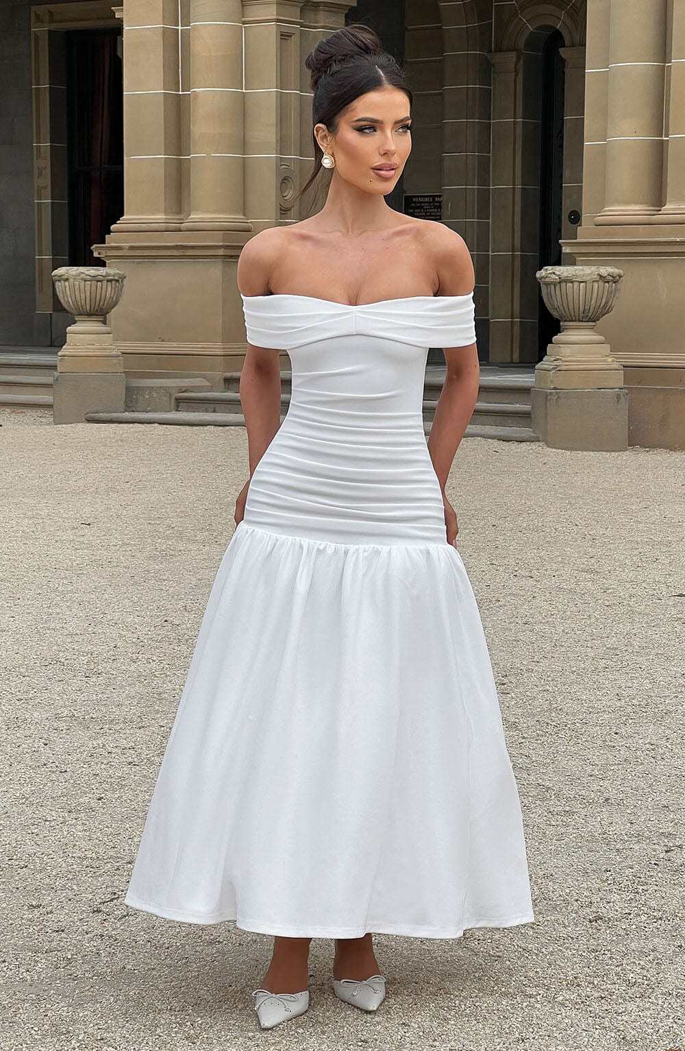 Wilhelmina Midaxi Dress - Ivory - Image 4