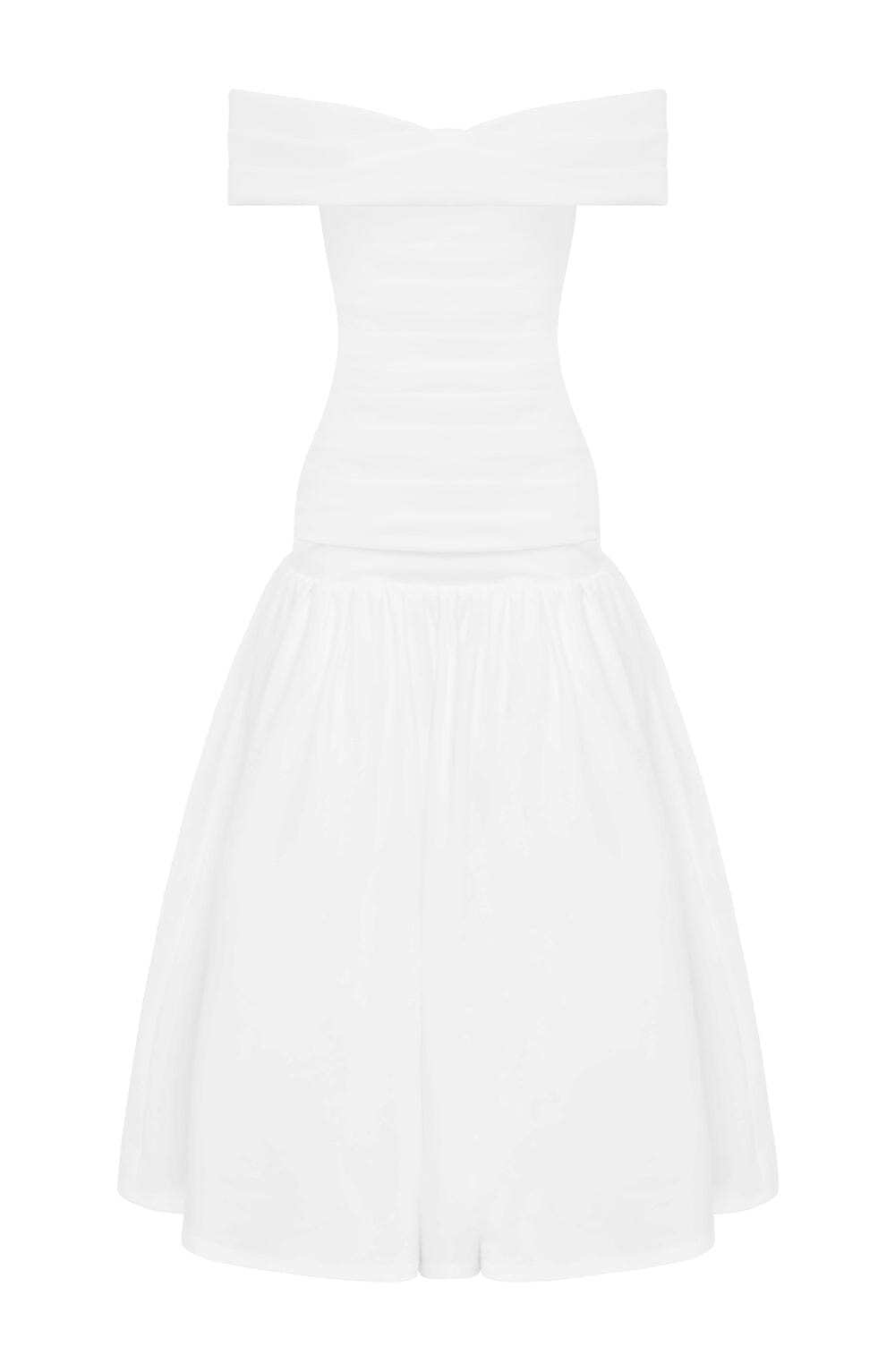 Wilhelmina Midaxi Dress - Ivory - Image 10