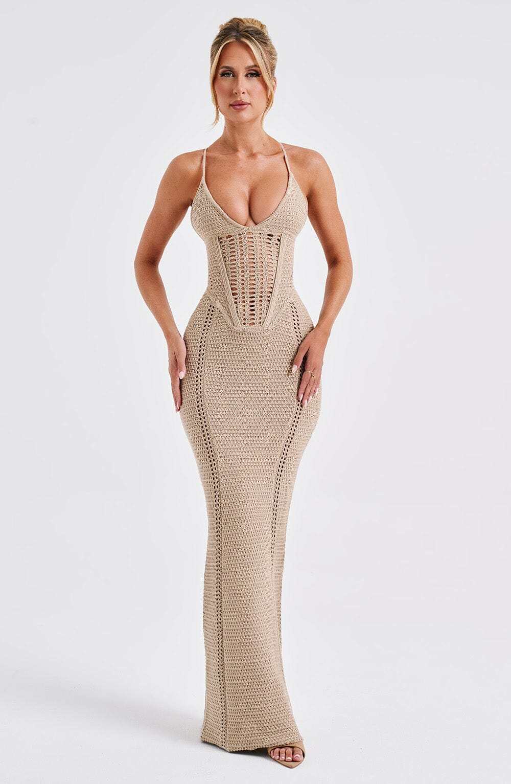 Xanthe Maxi Dress - Beige - Image 18