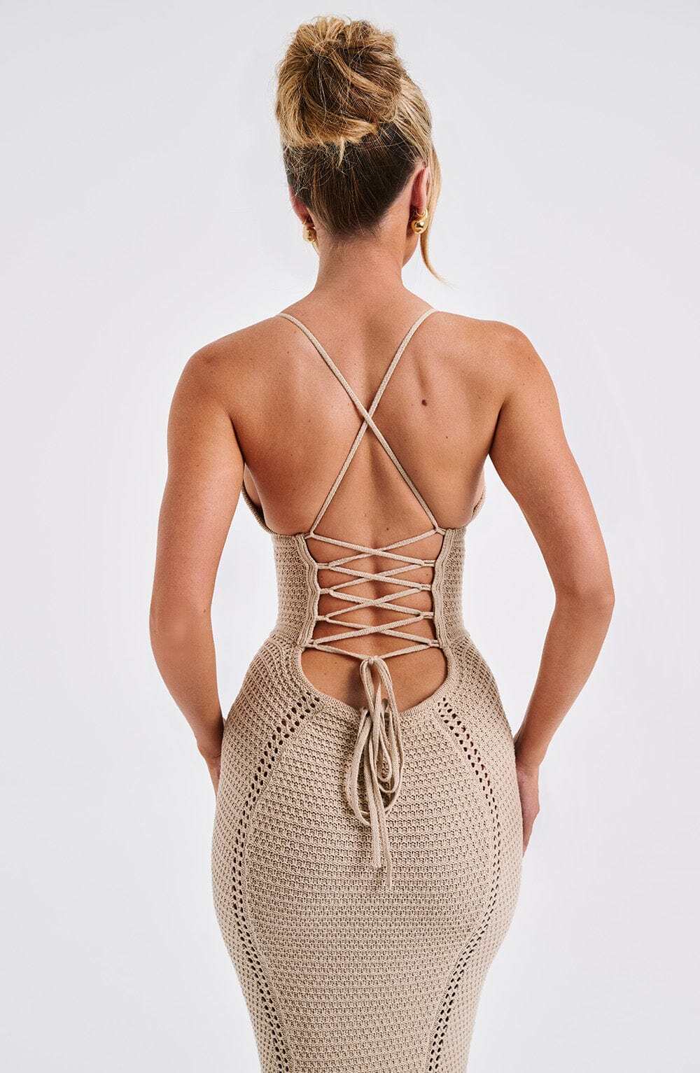 Xanthe Maxi Dress - Beige - Image 15