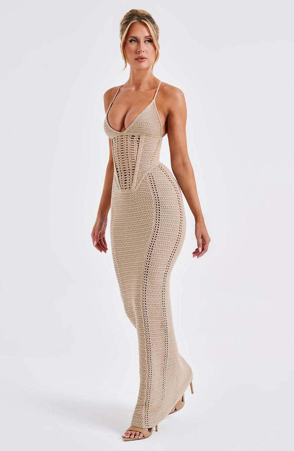 Xanthe Maxi Dress - Beige - Image 10