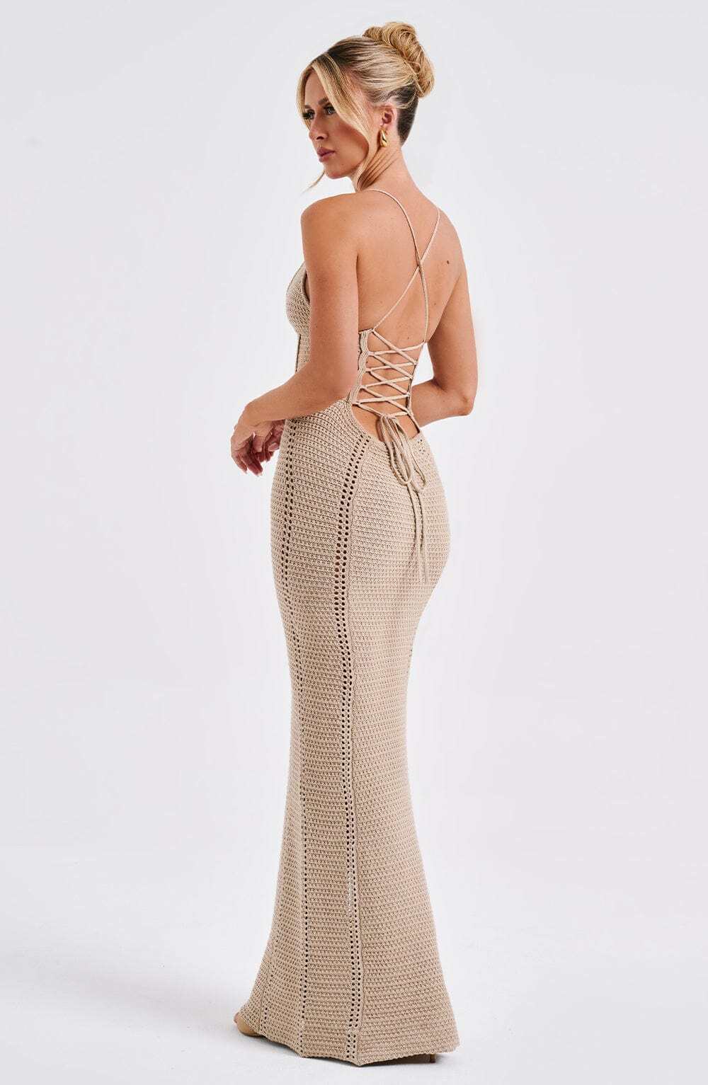 Xanthe Maxi Dress - Beige - Image 19