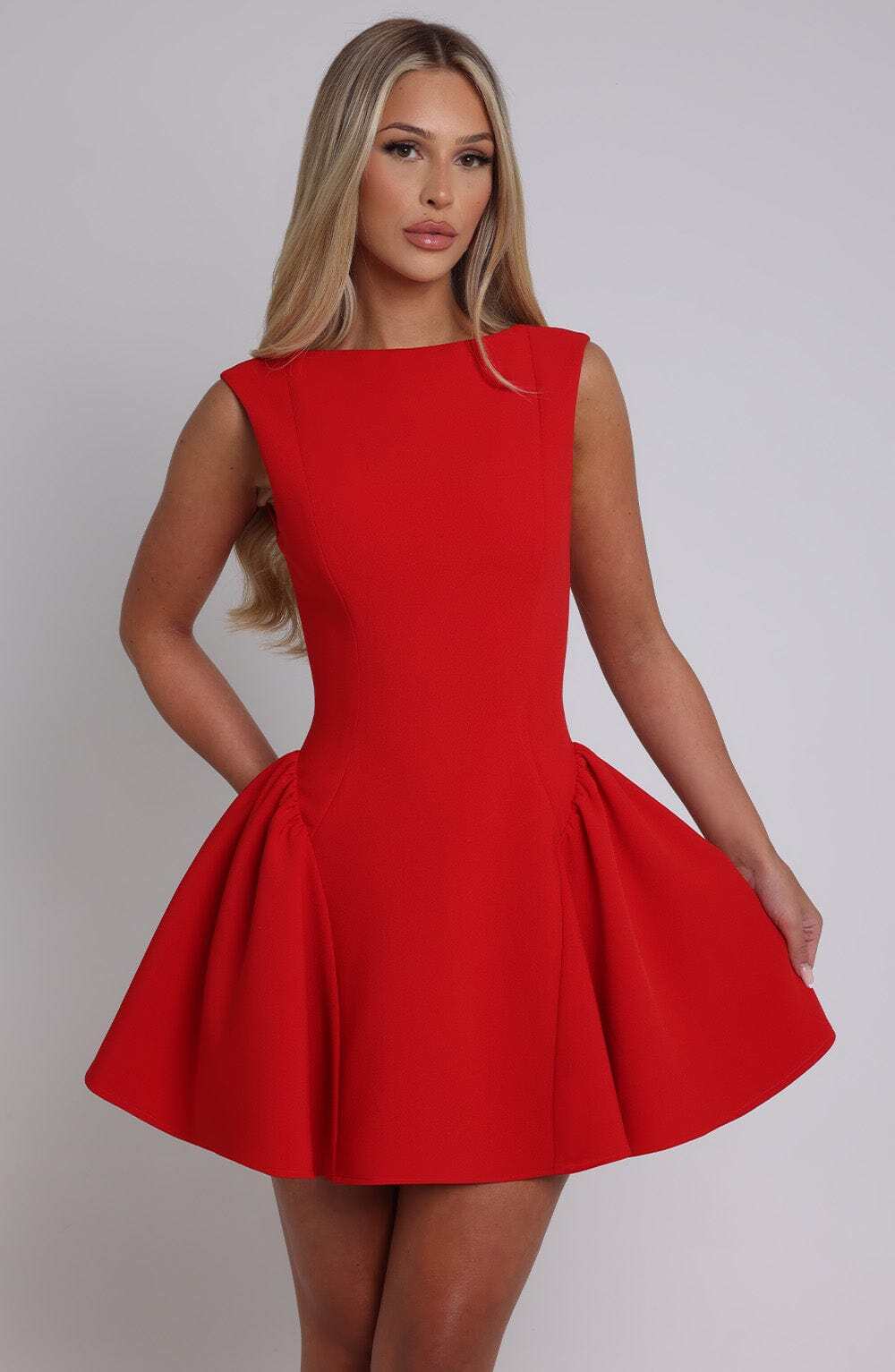 Yalina Mini Dress - Red - Image 6