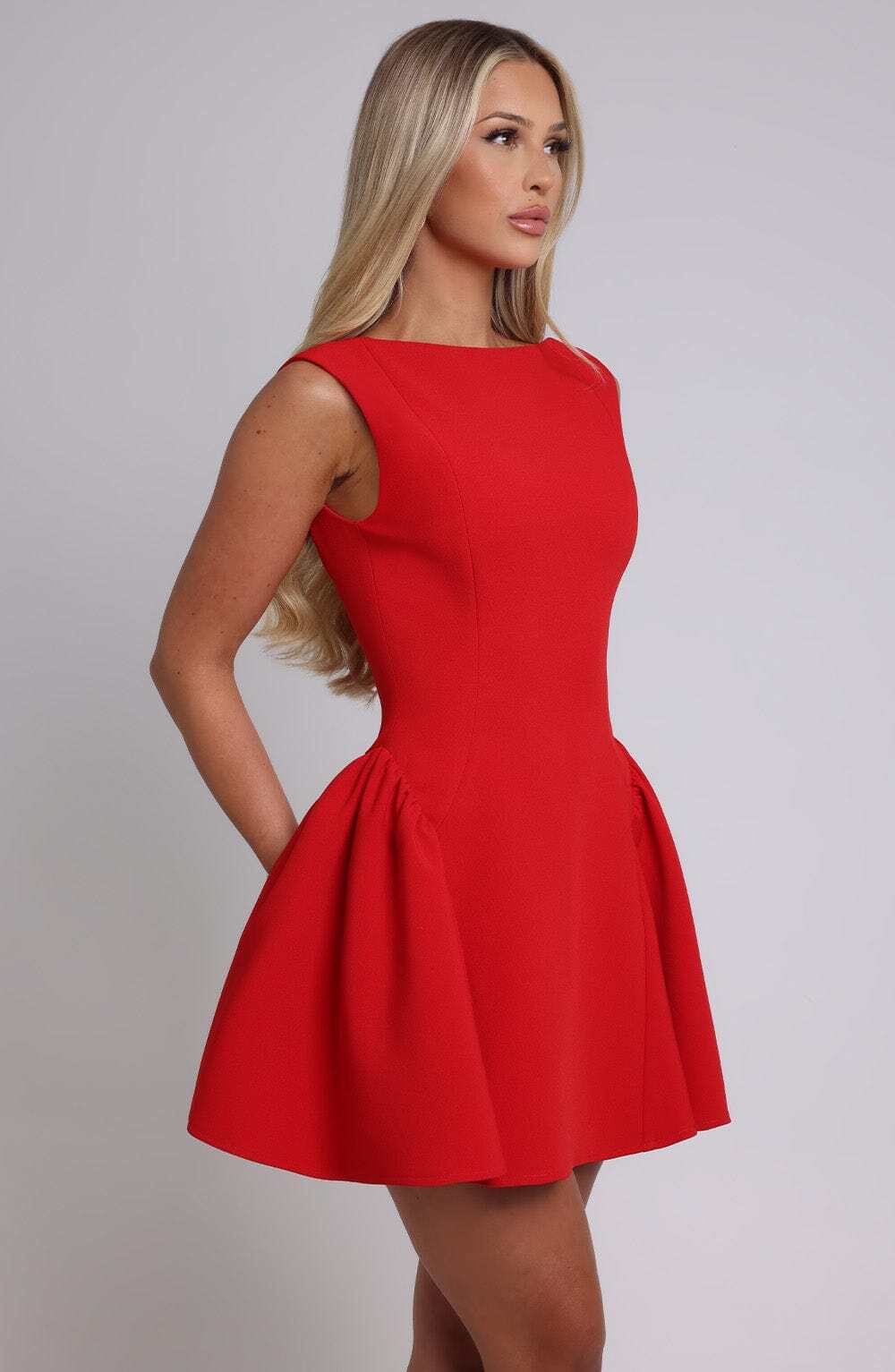 Yalina Mini Dress - Red - Image 7
