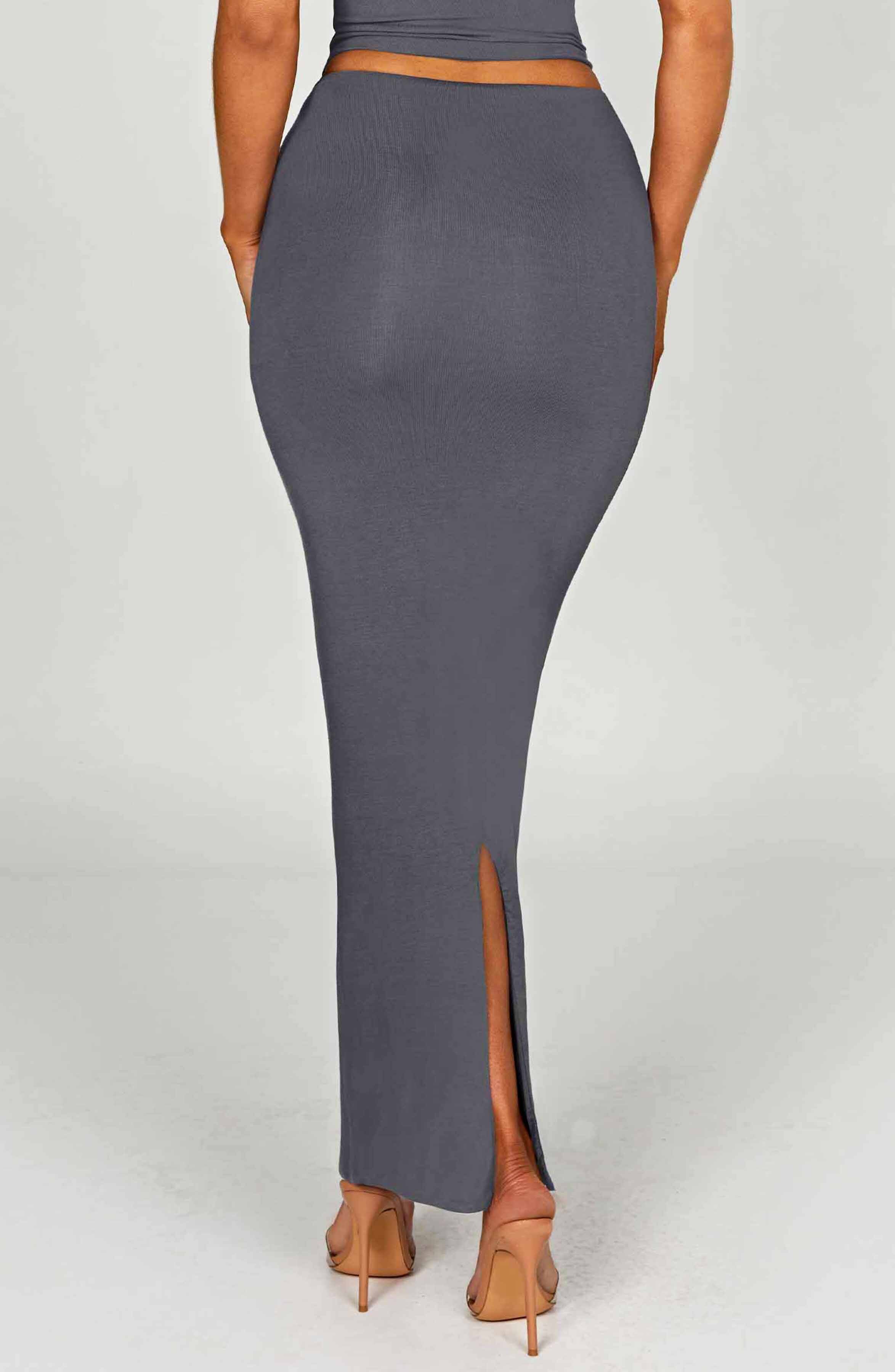 Yazmin Maxi Skirt - Charcoal - Image 8