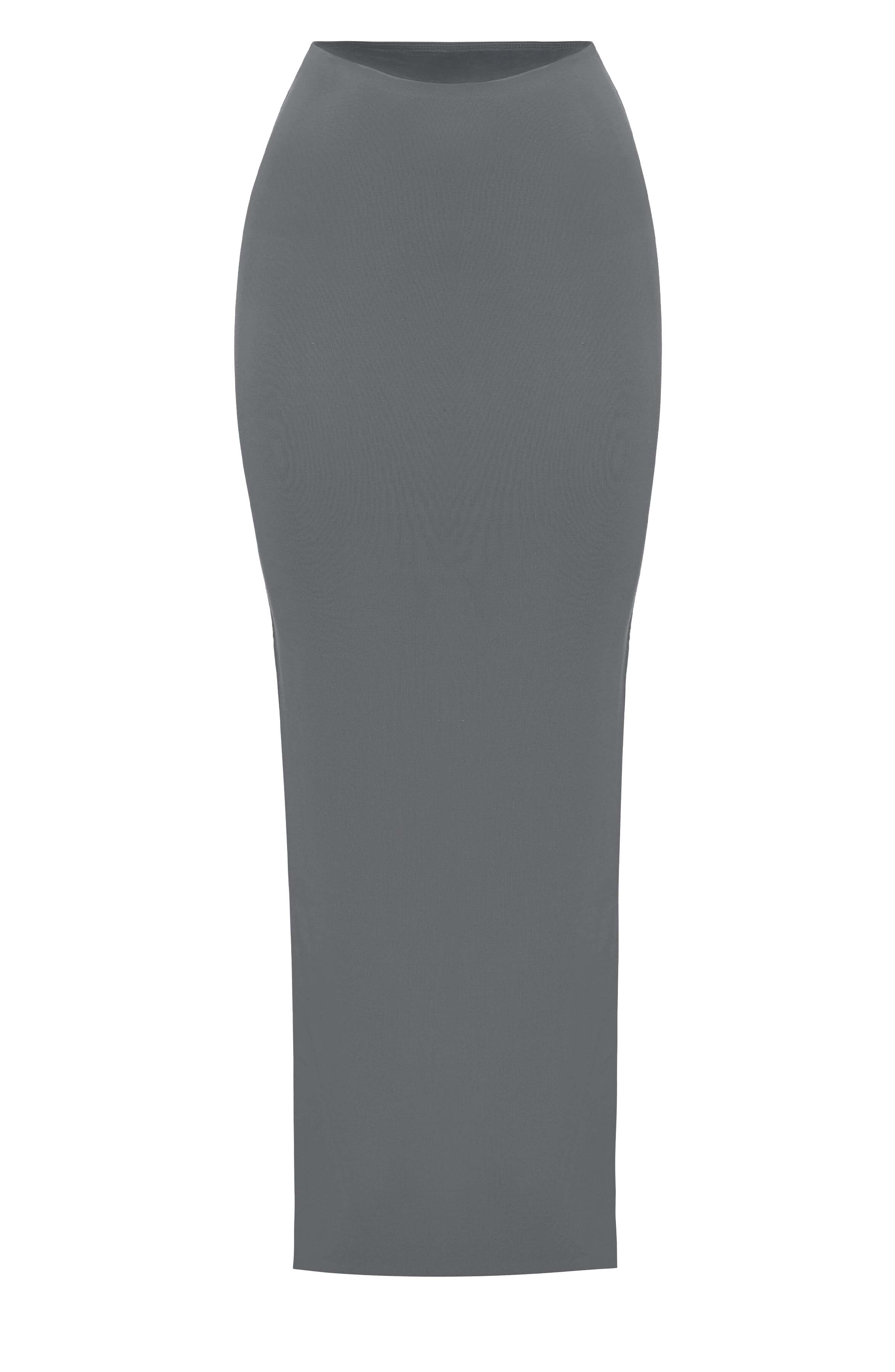 Yazmin Maxi Skirt - Charcoal - Image 4