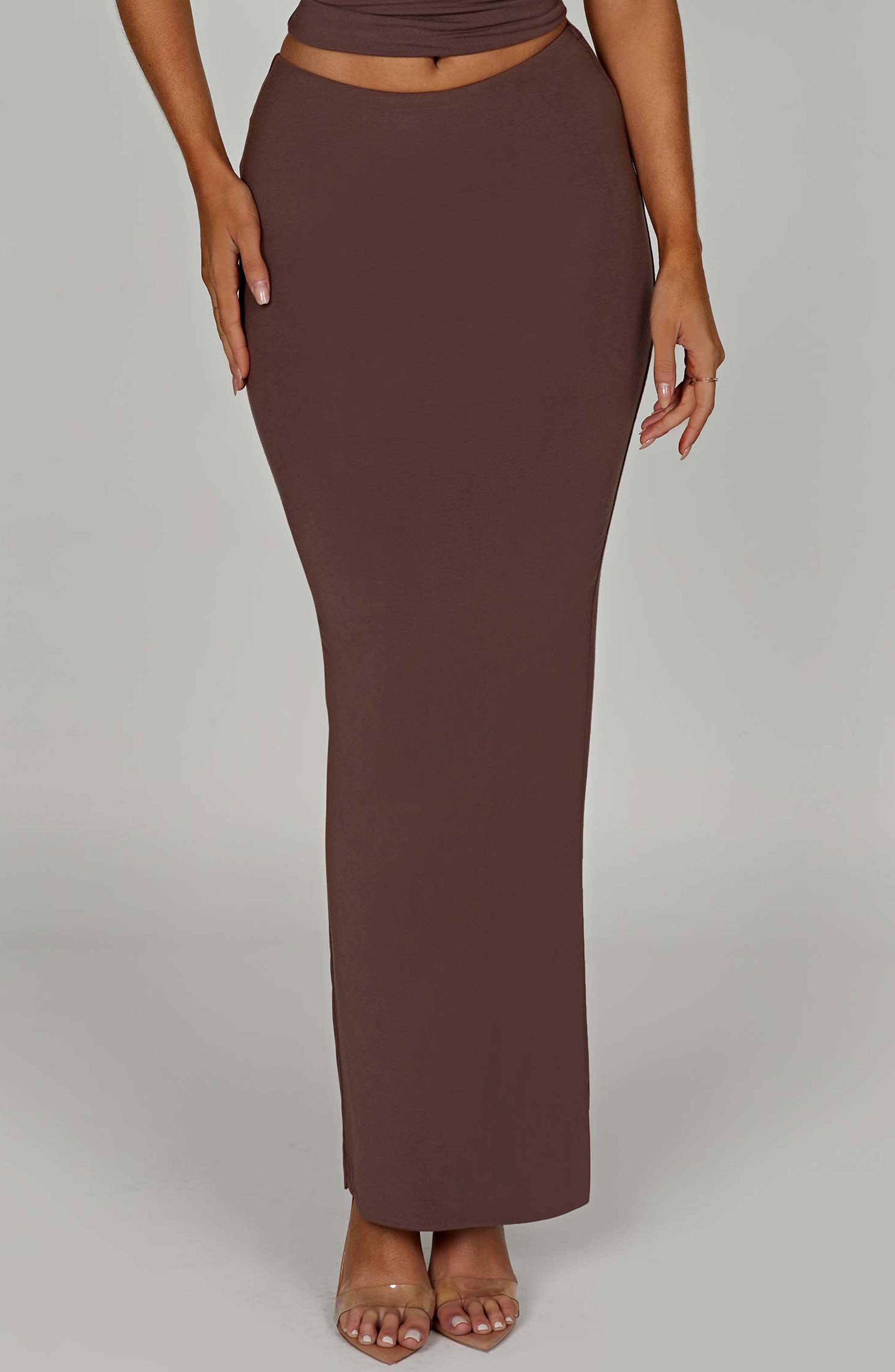 Yazmin Maxi Skirt - Chocolate - Image 2