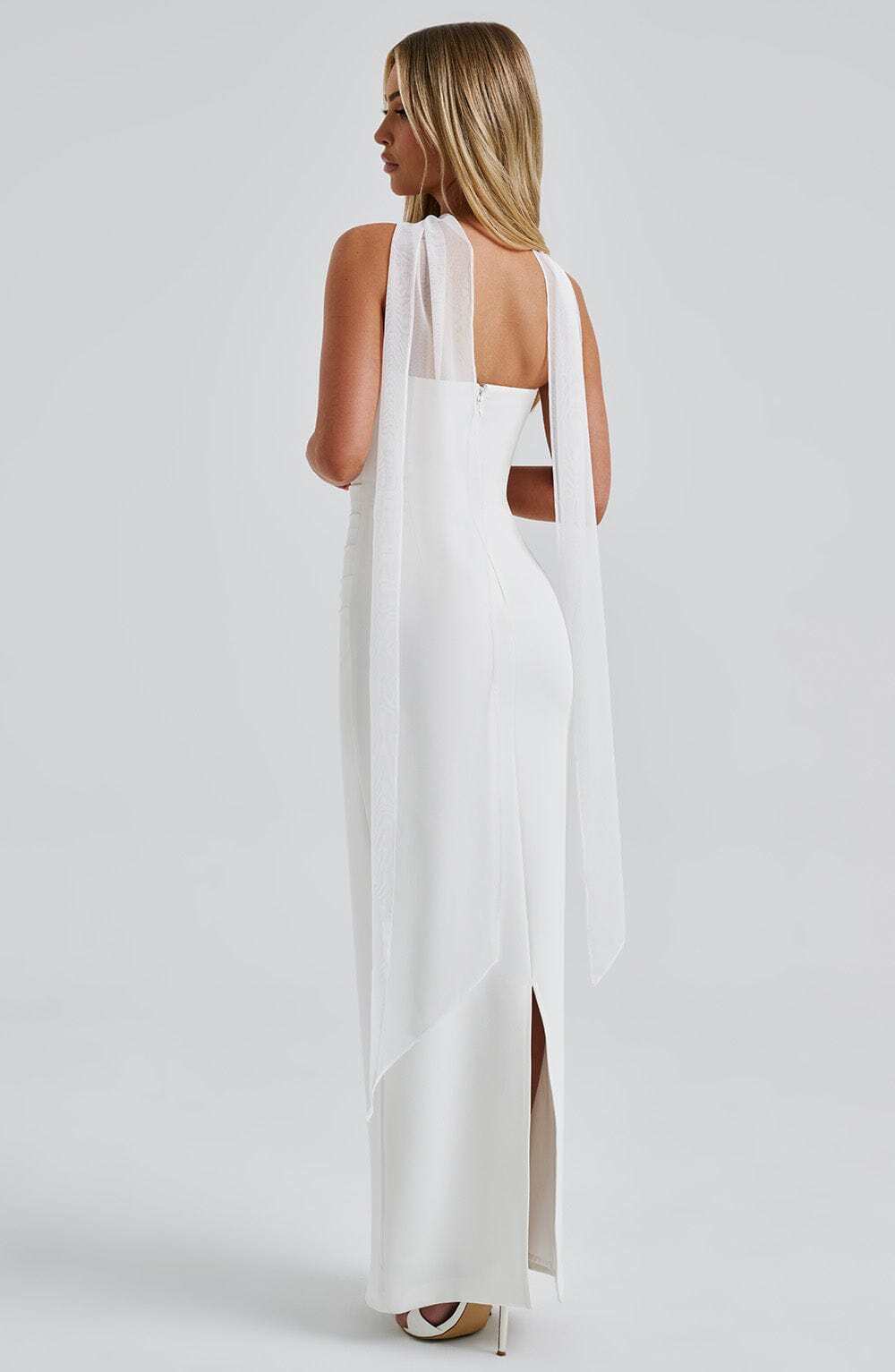 Yulia Maxi Dress - Ivory - Image 4