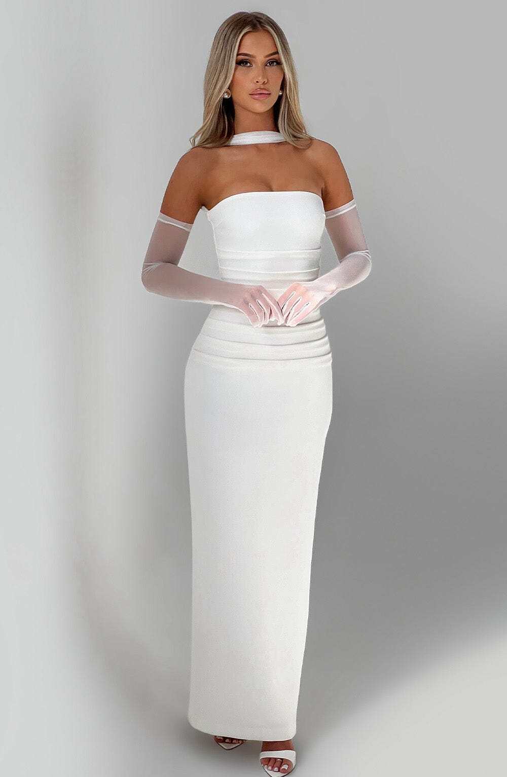 Yulia Maxi Dress - Ivory - Image 2