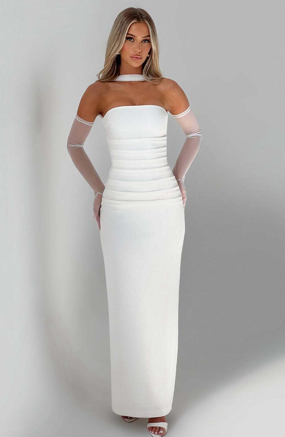 Yulia Maxi Dress - Ivory - Image 5