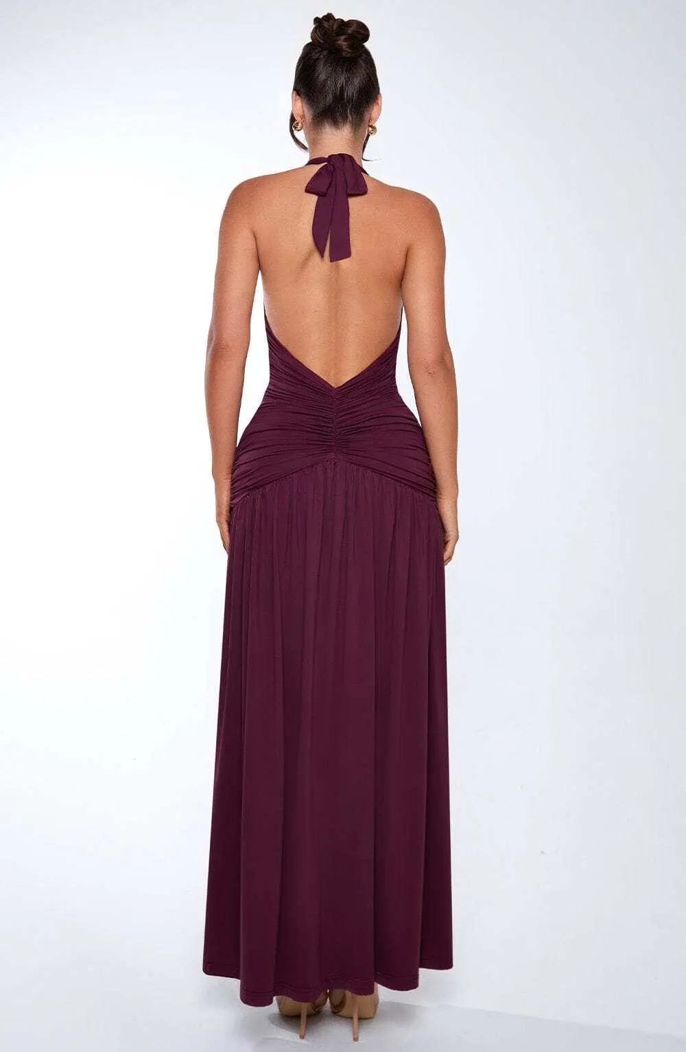 Melania Maxi Dress - Cherry Lacquer - Image 13