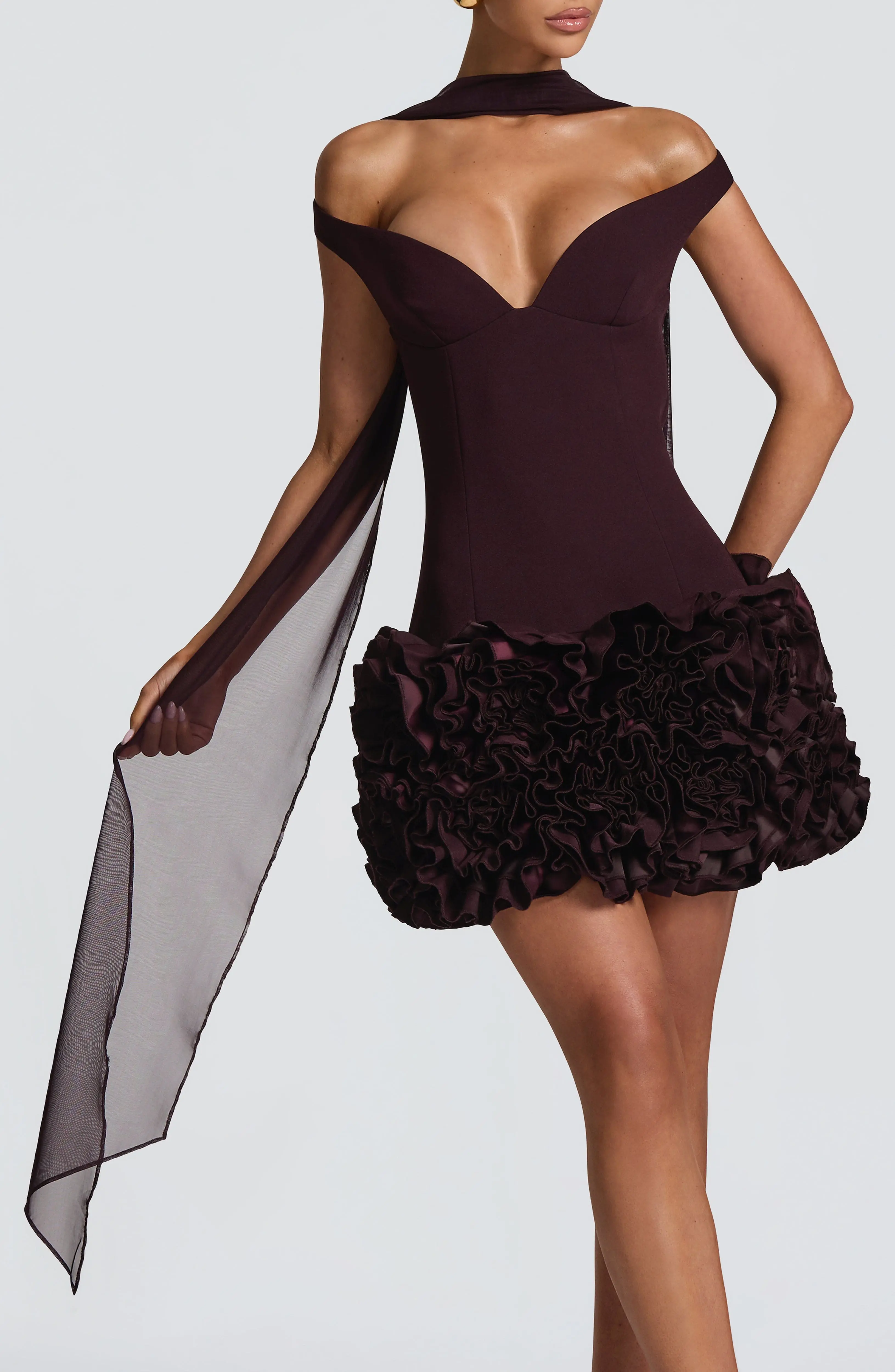 Ayla Scarf - Plum - Image 3