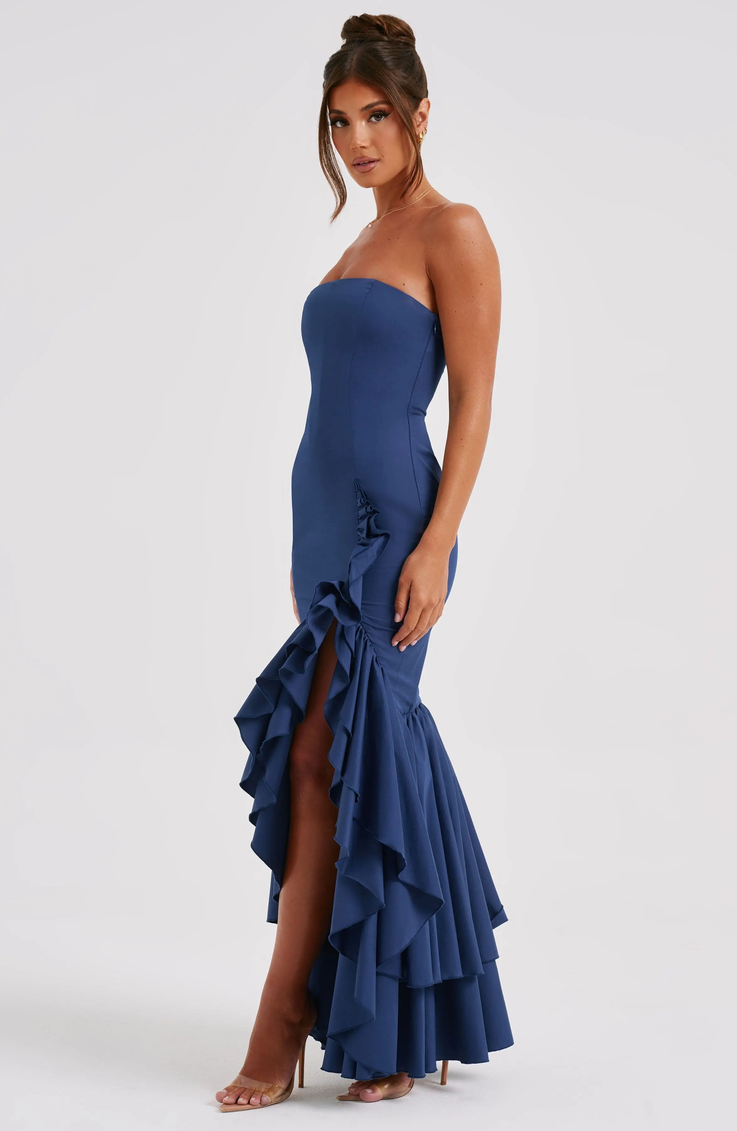 Angelina Maxi Dress - Navy - Image 9