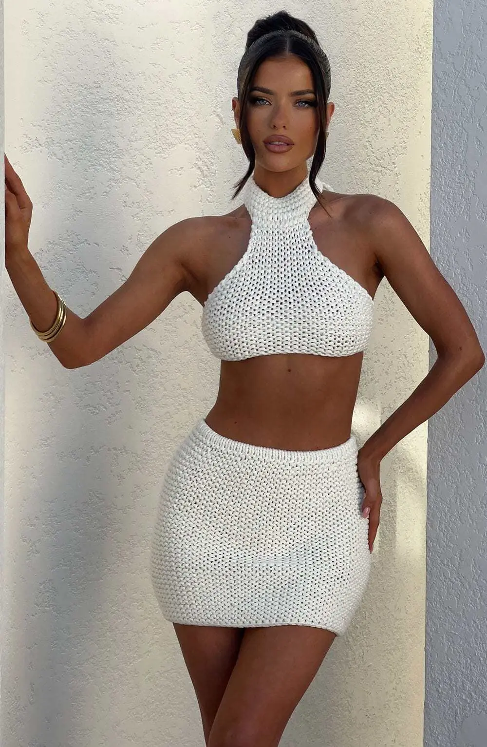 Margot Mini Skirt - Ivory - Image 12
