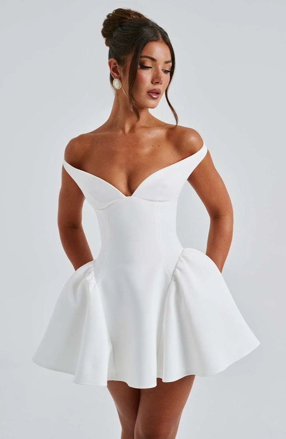 Marla Mini Dress - Ivory - Image 4
