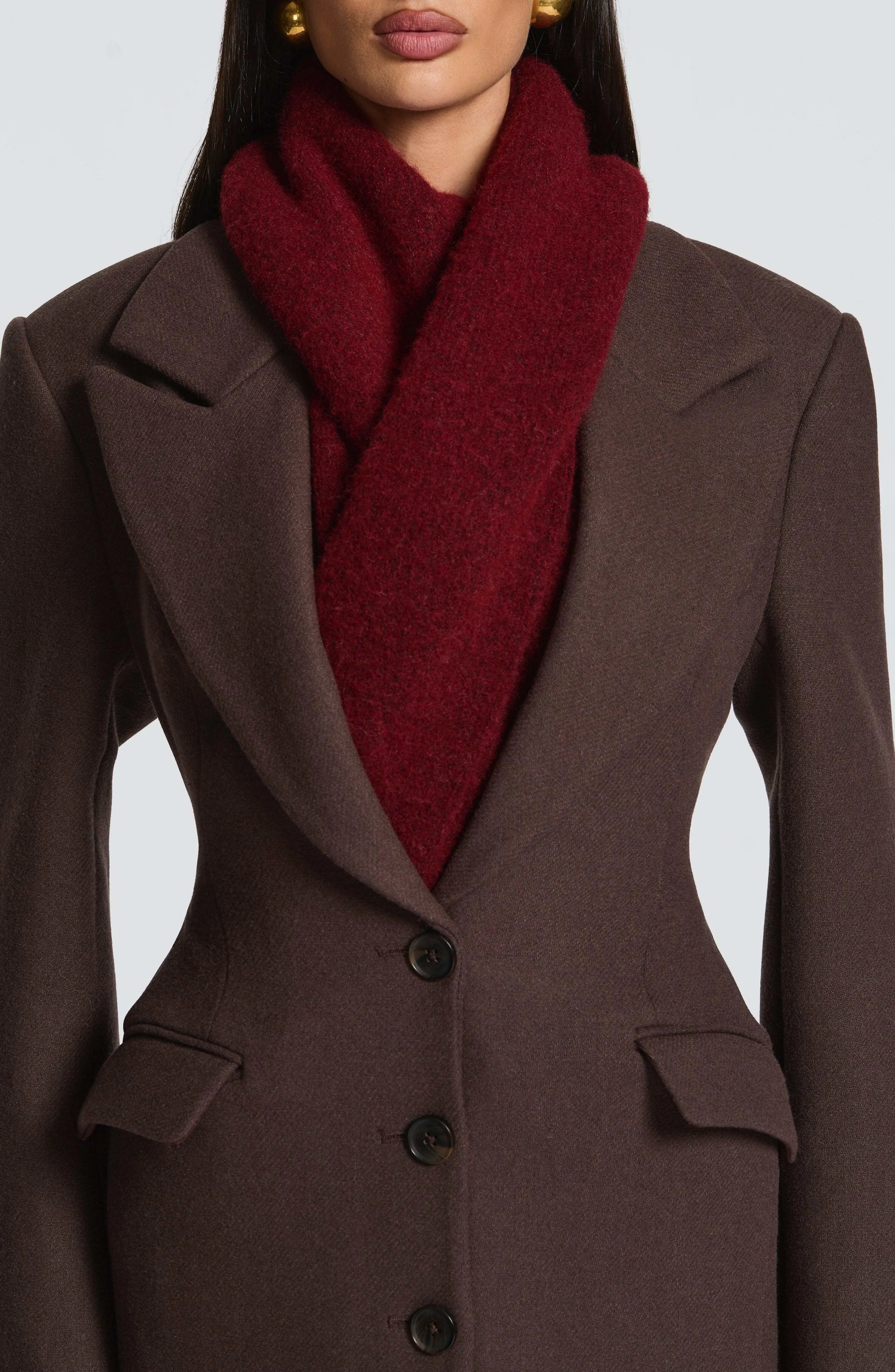 Jeanie Scarf - Burgundy - Image 3