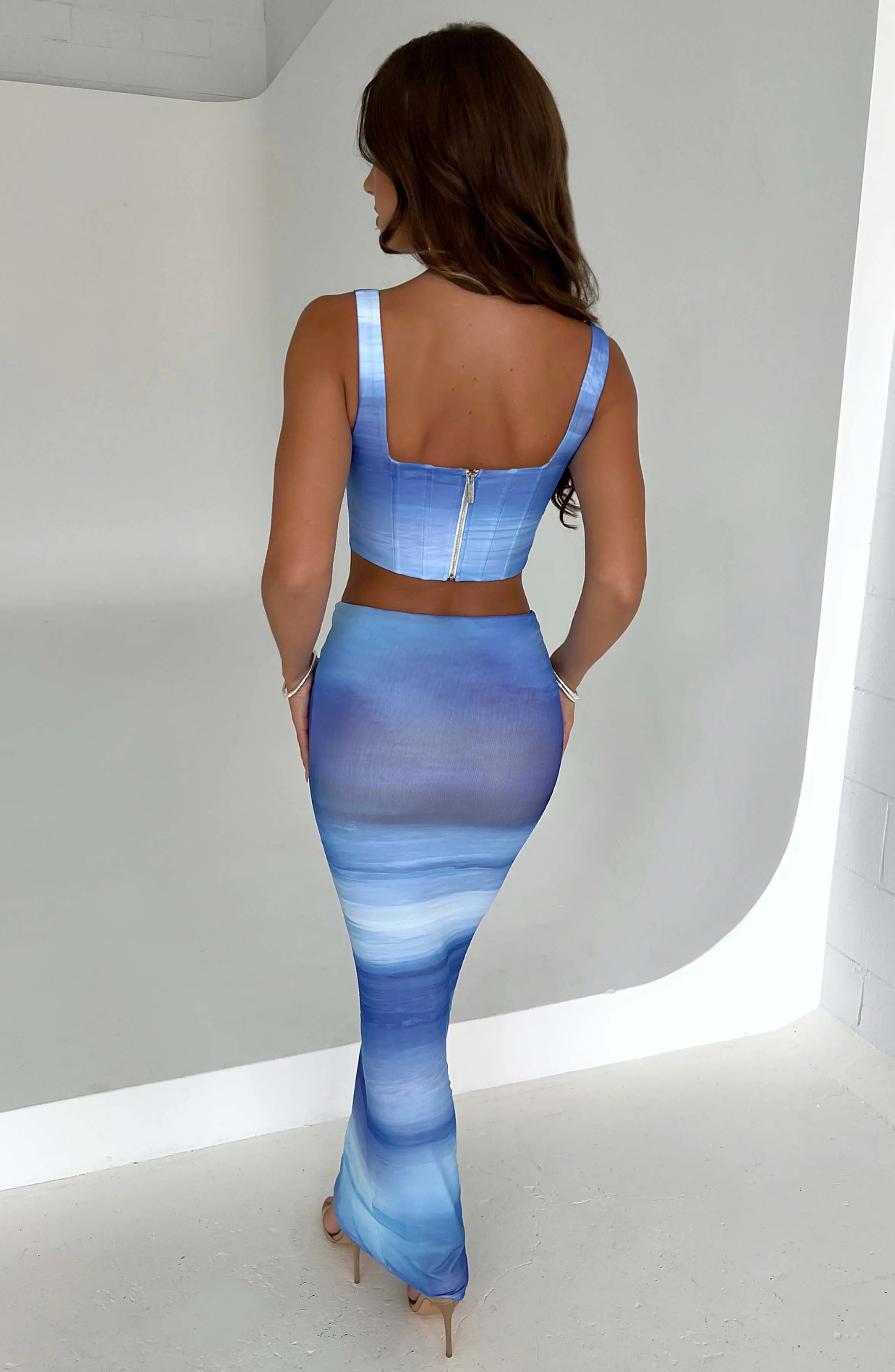 Amber Corset - Blue Haze Print - Image 2