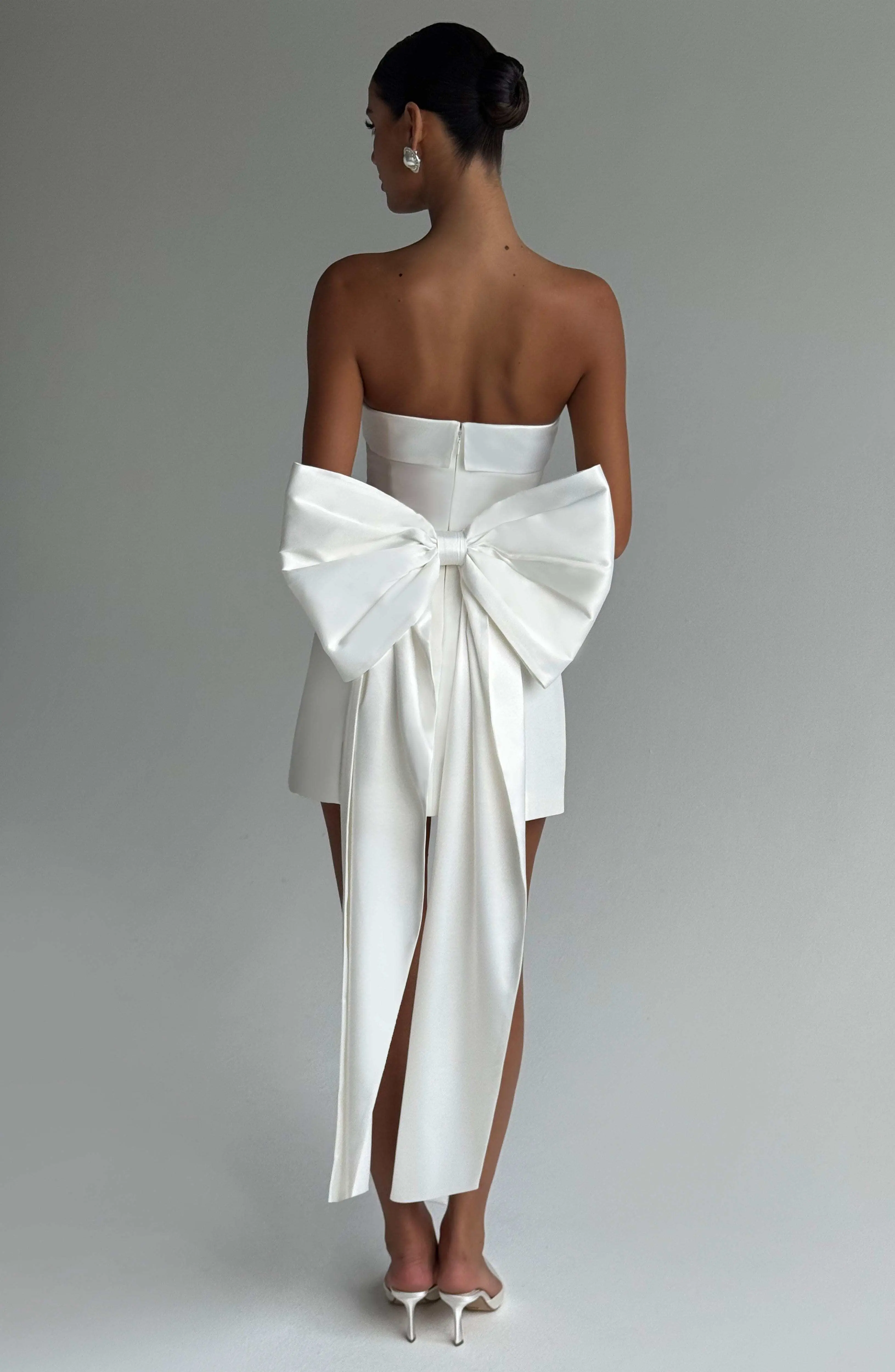 Barbara Mini Dress - Ivory - Image 3