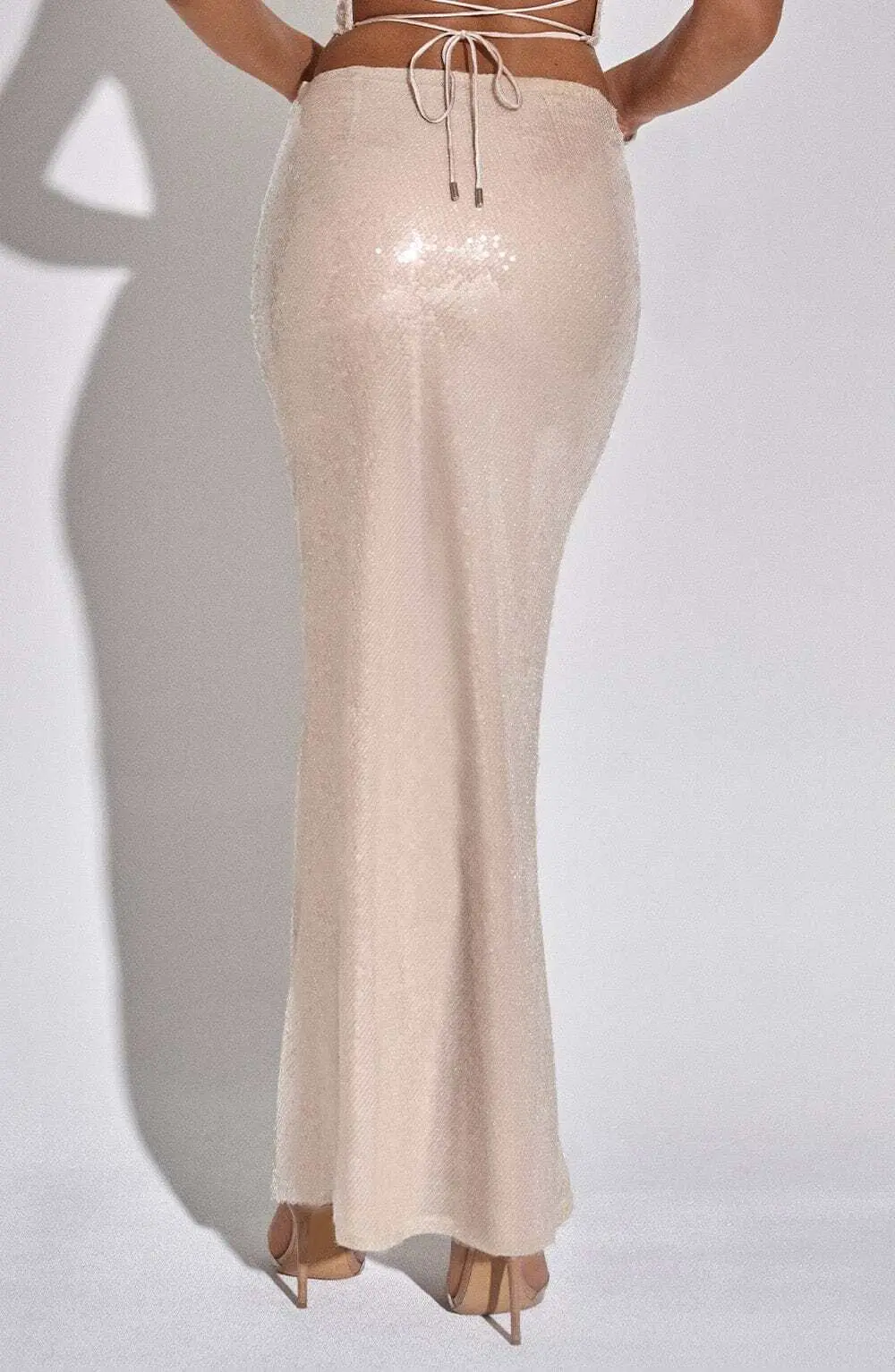 Larisa Maxi Skirt - Nude - Image 6