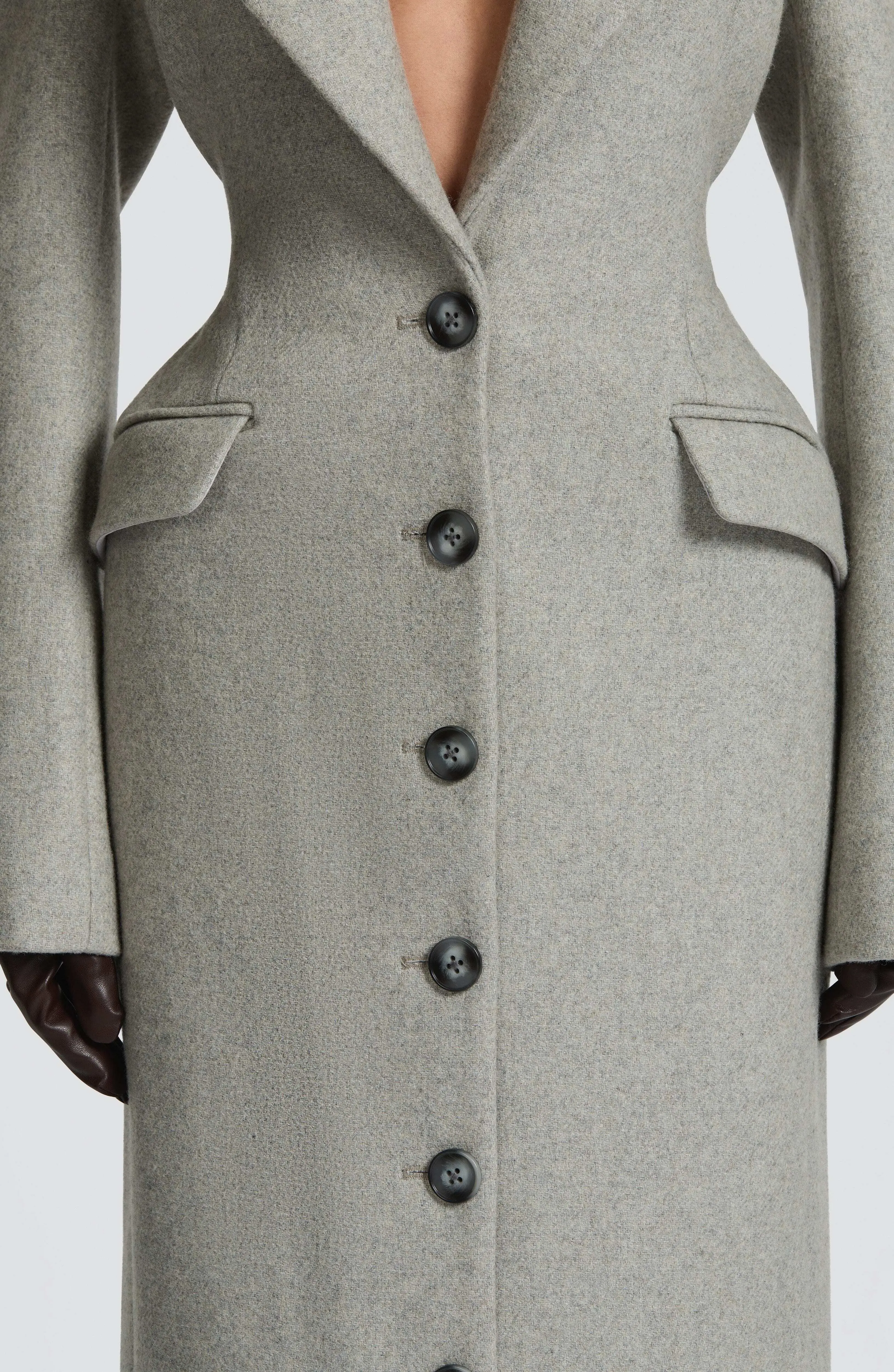 Ursula Coat - Light Grey - Image 5