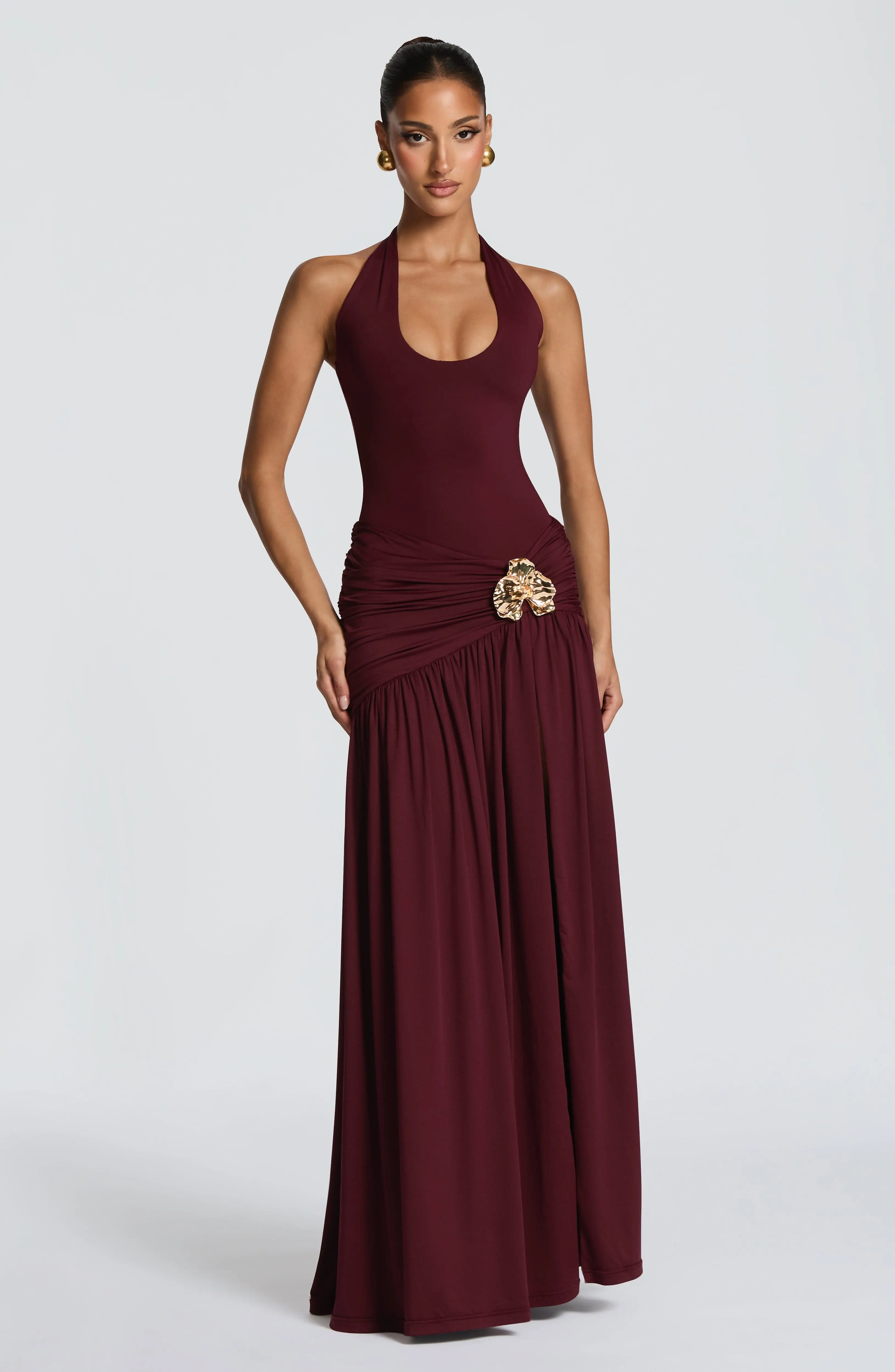 Saira Maxi Skirt - Cherry Lacquer - Image 5