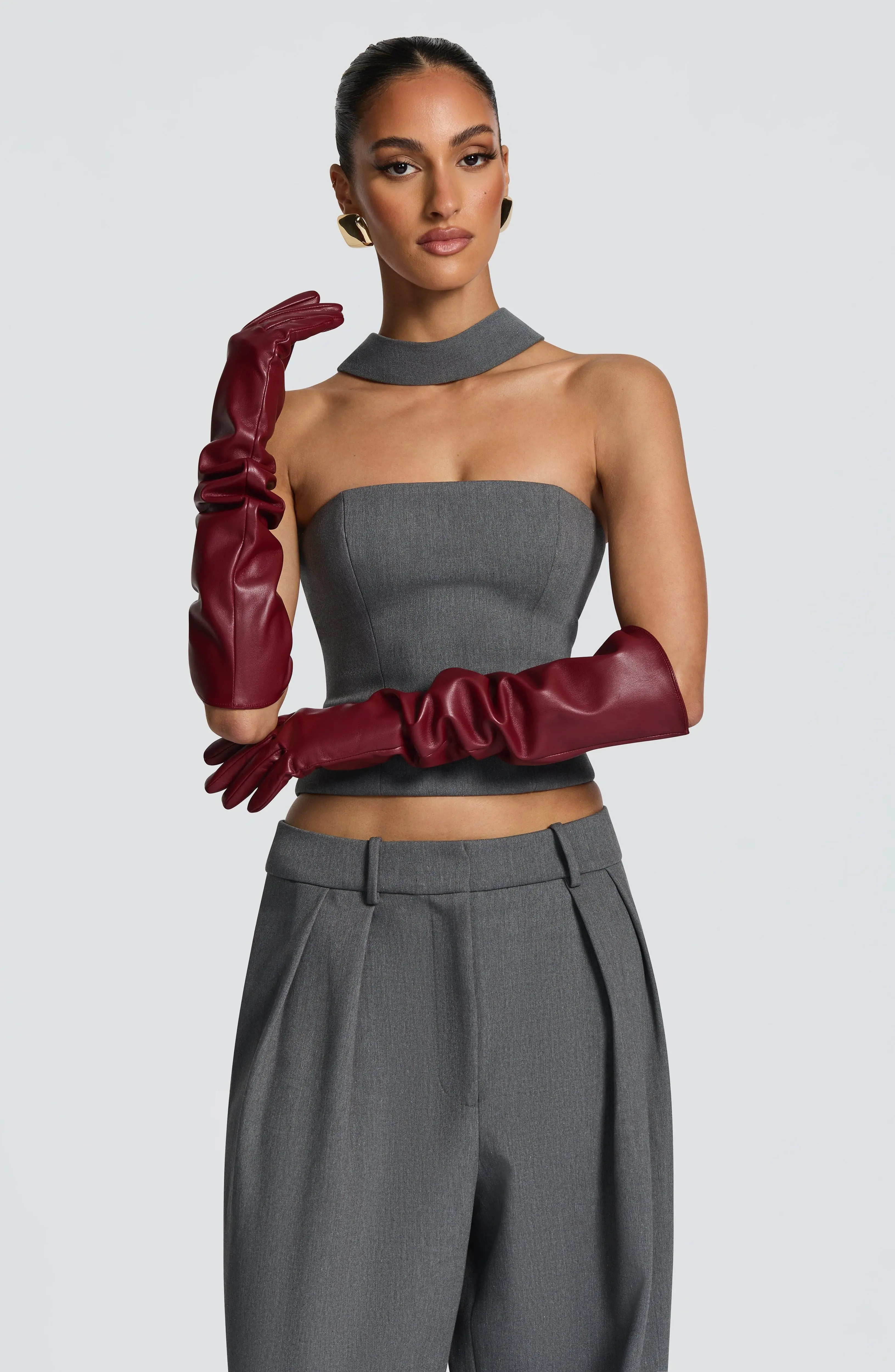 Frankie Gloves - Burgundy - Image 7