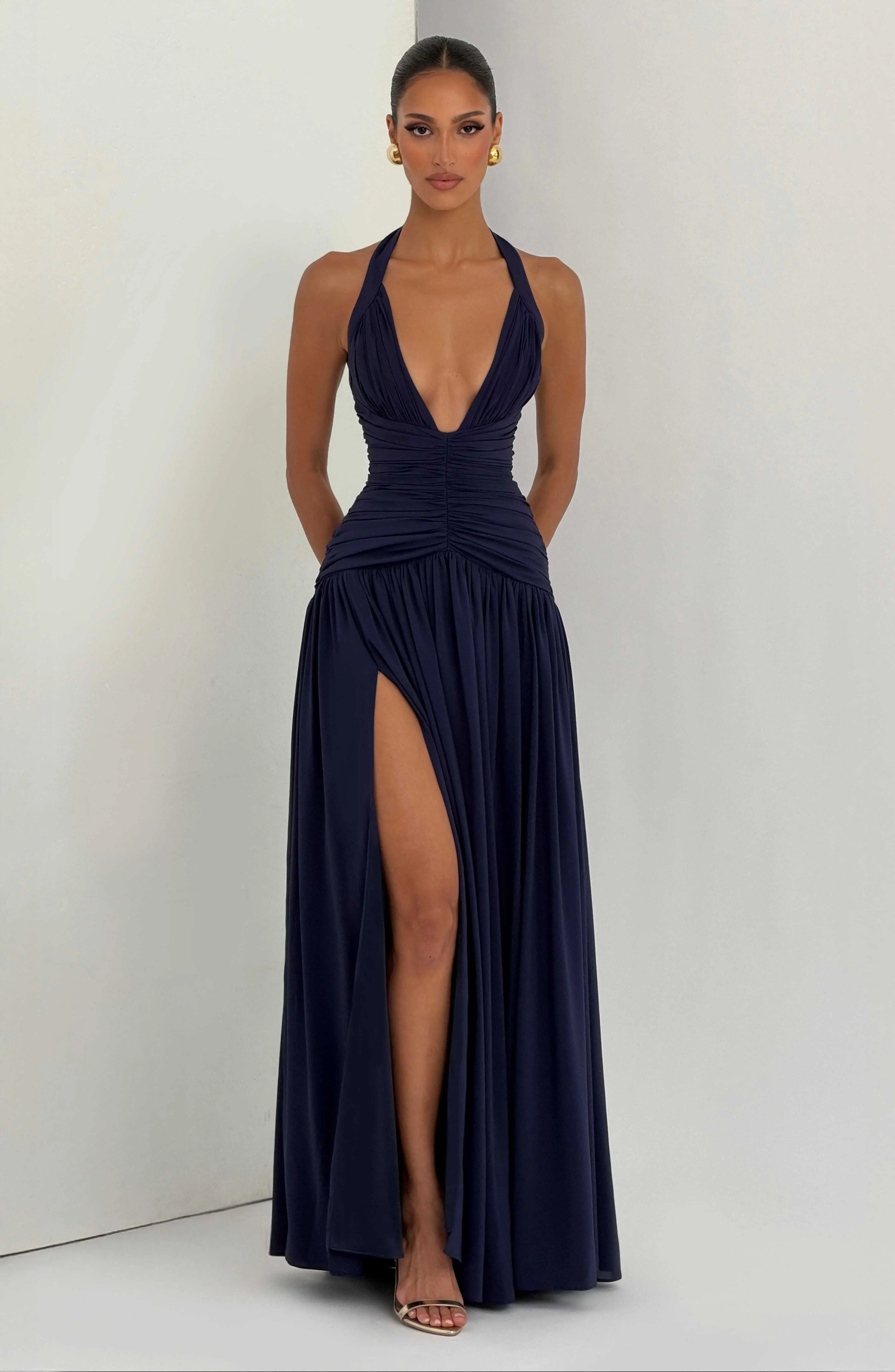 Amaris Maxi Dress - Navy - Image 7