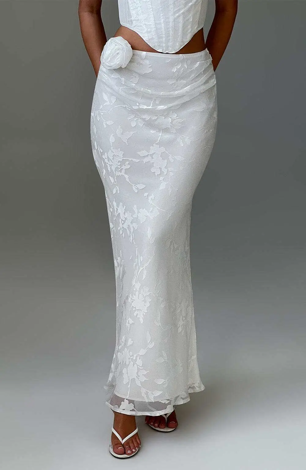 Elizabeth Maxi Skirt - Ivory - Image 4