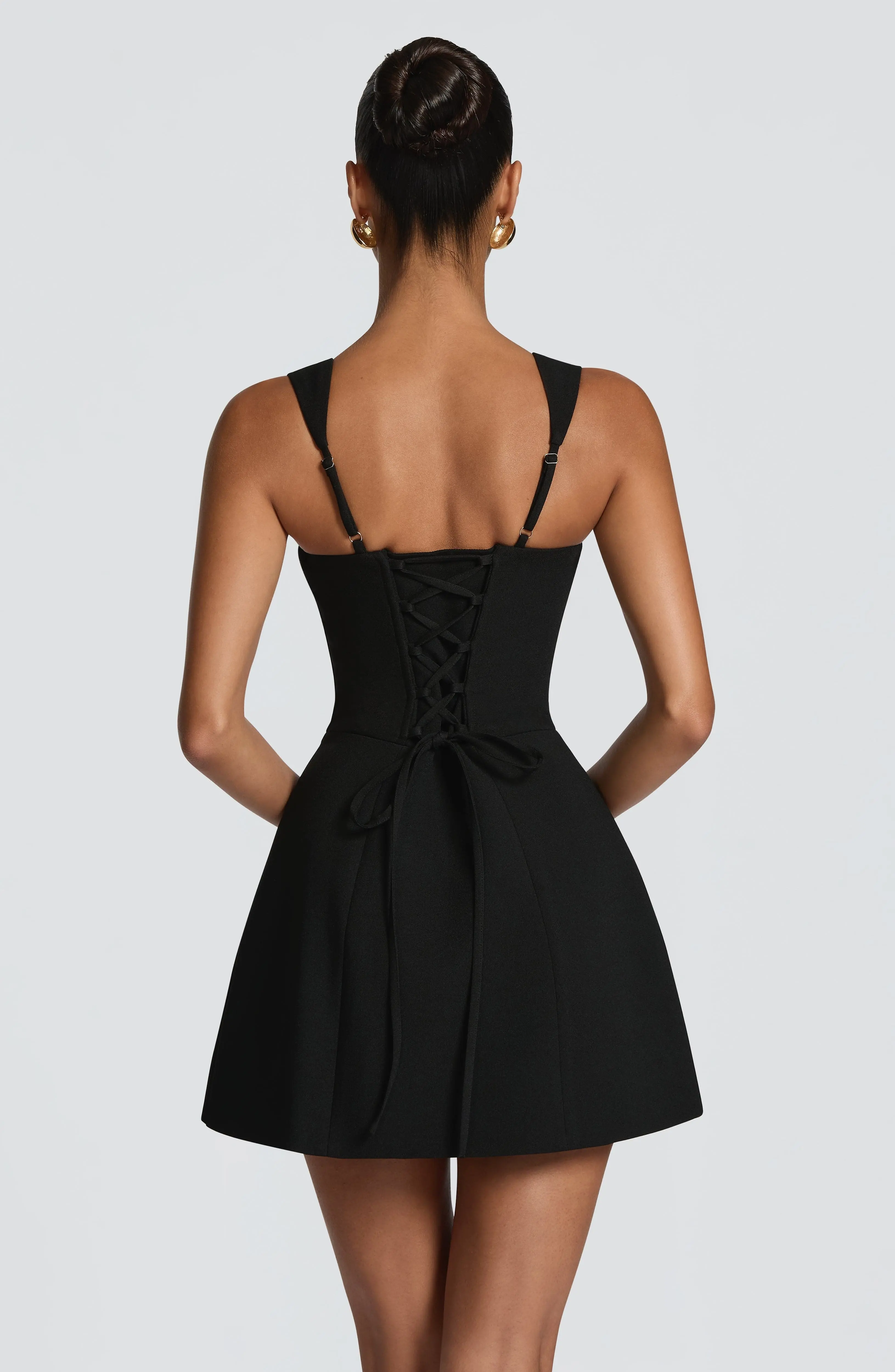 Iona Mini Dress - Black - Image 2