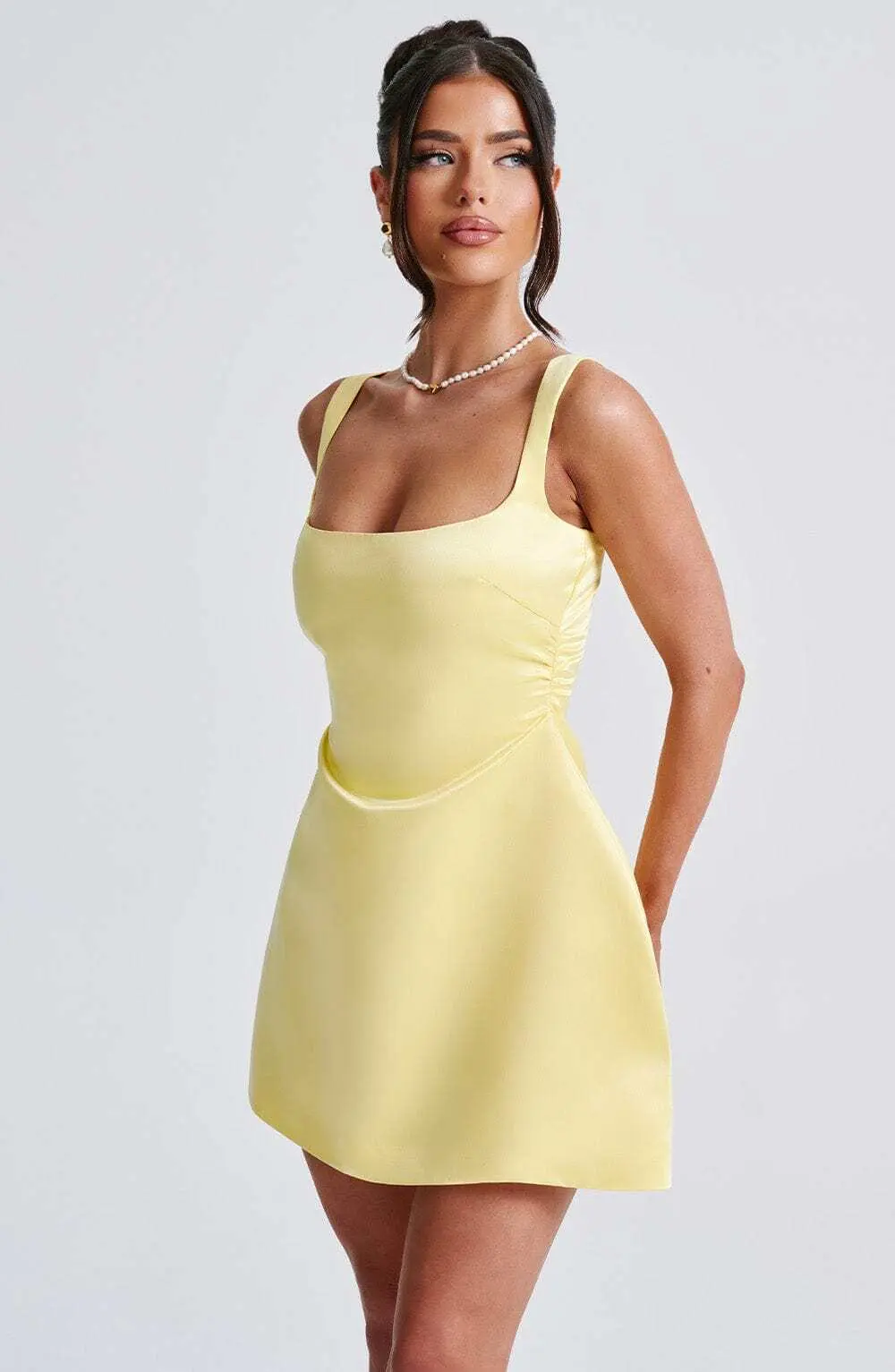 Sofie Mini Dress - Lemon - Image 6