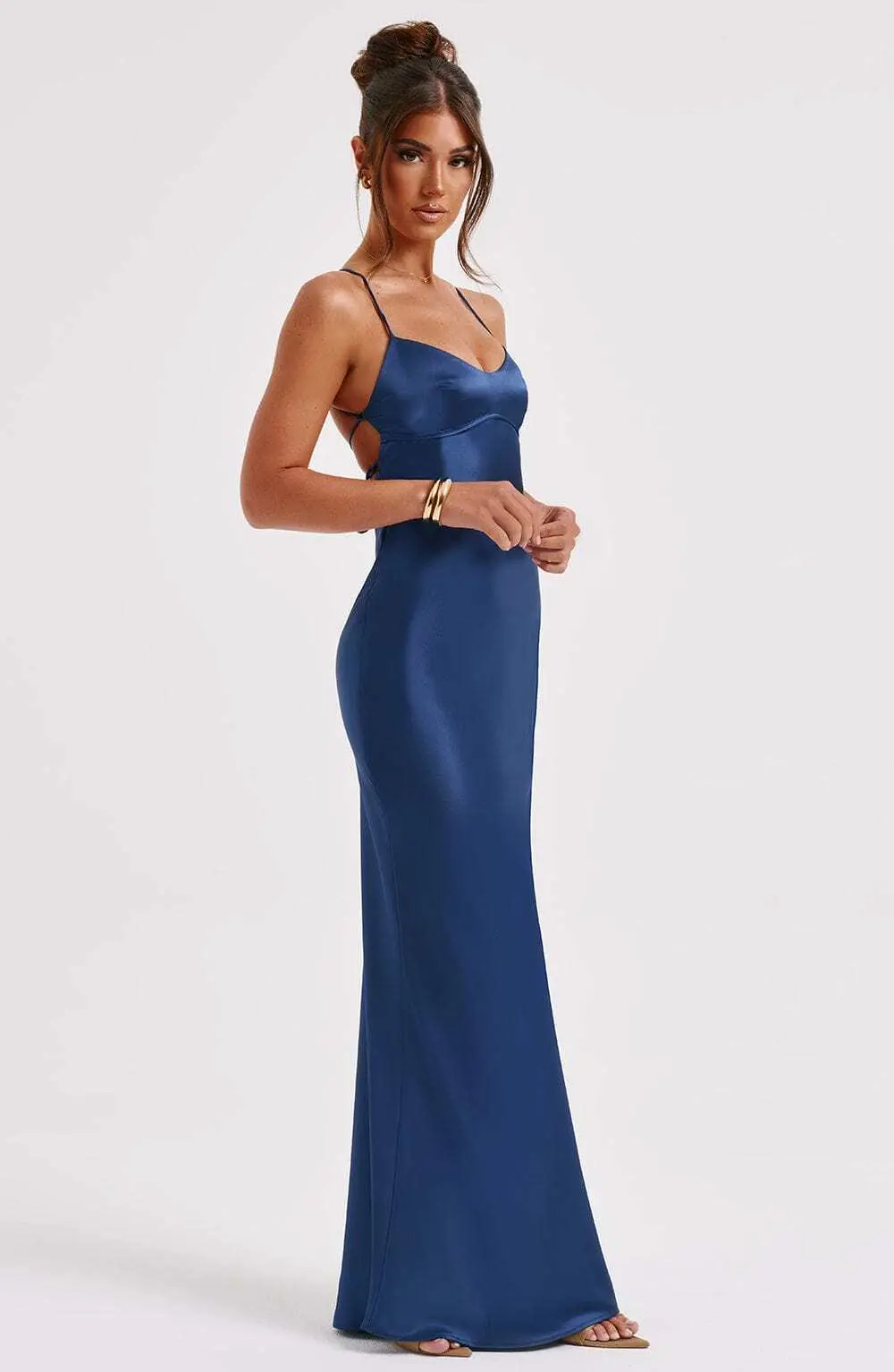 Malika Maxi Dress - Navy - Image 4