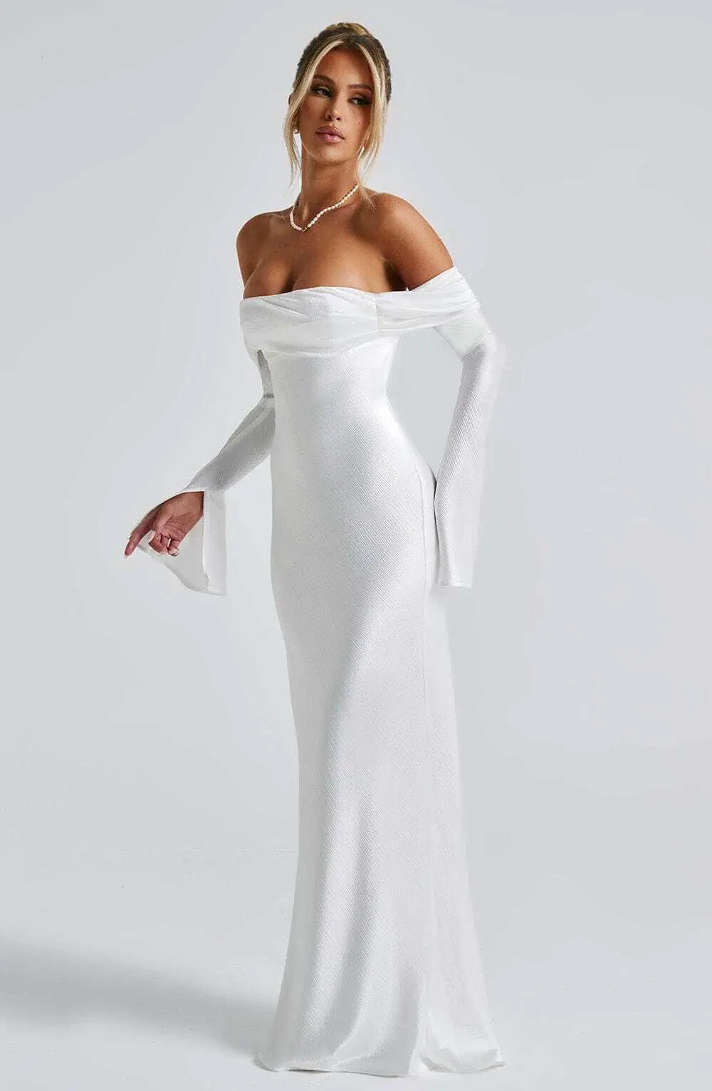Selene Maxi Dress - Ivory - Image 12