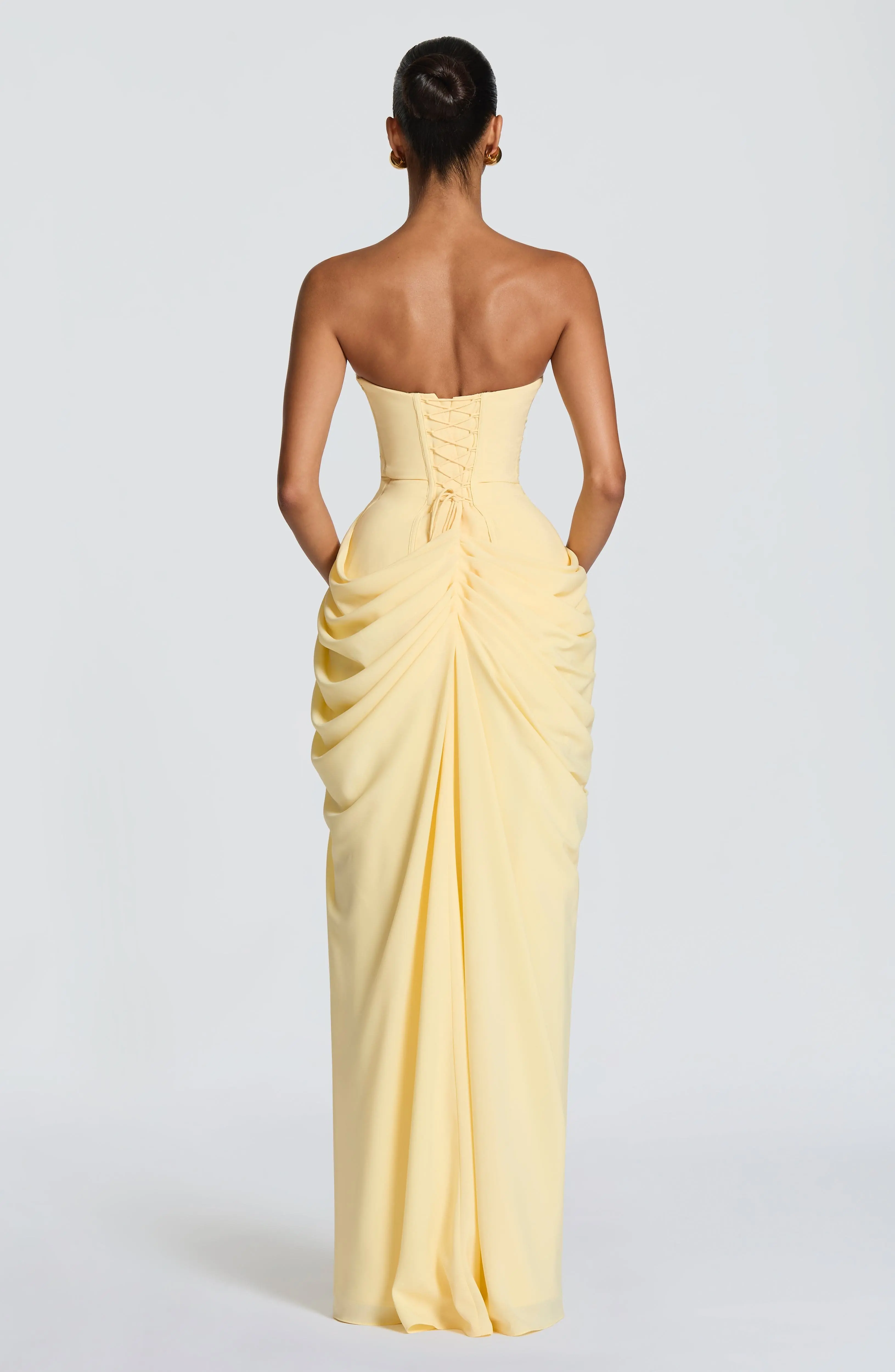 Cyra Maxi Dress - Lemon - Image 2
