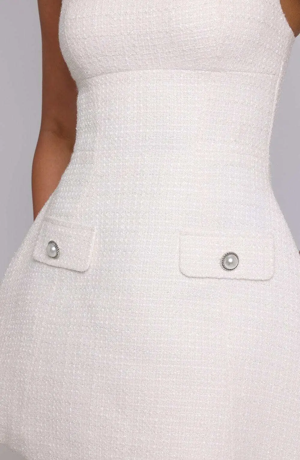Bessie Mini Dress - Ivory - Image 7