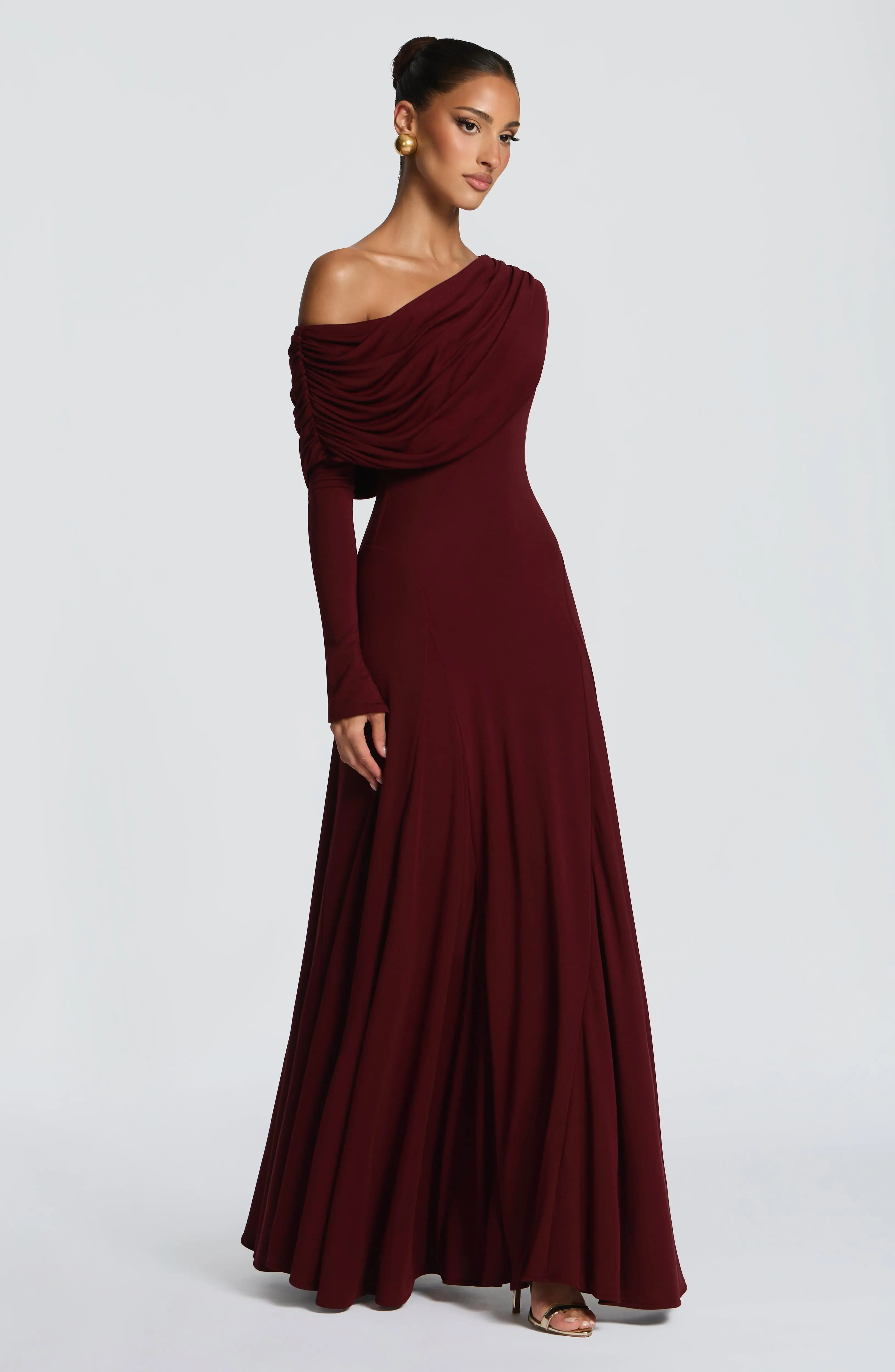 Rafaela Maxi Dress - Cherry Lacquer - Image 2