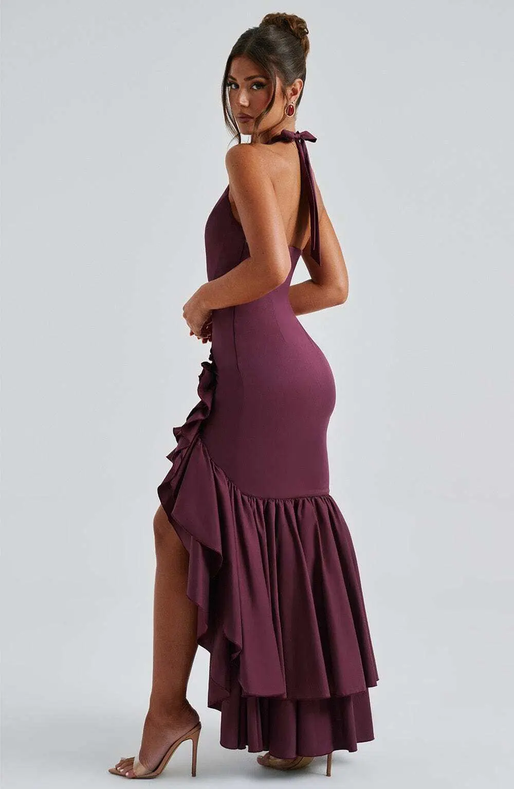 Veronique Maxi Dress - Cherry Lacquer - Image 8