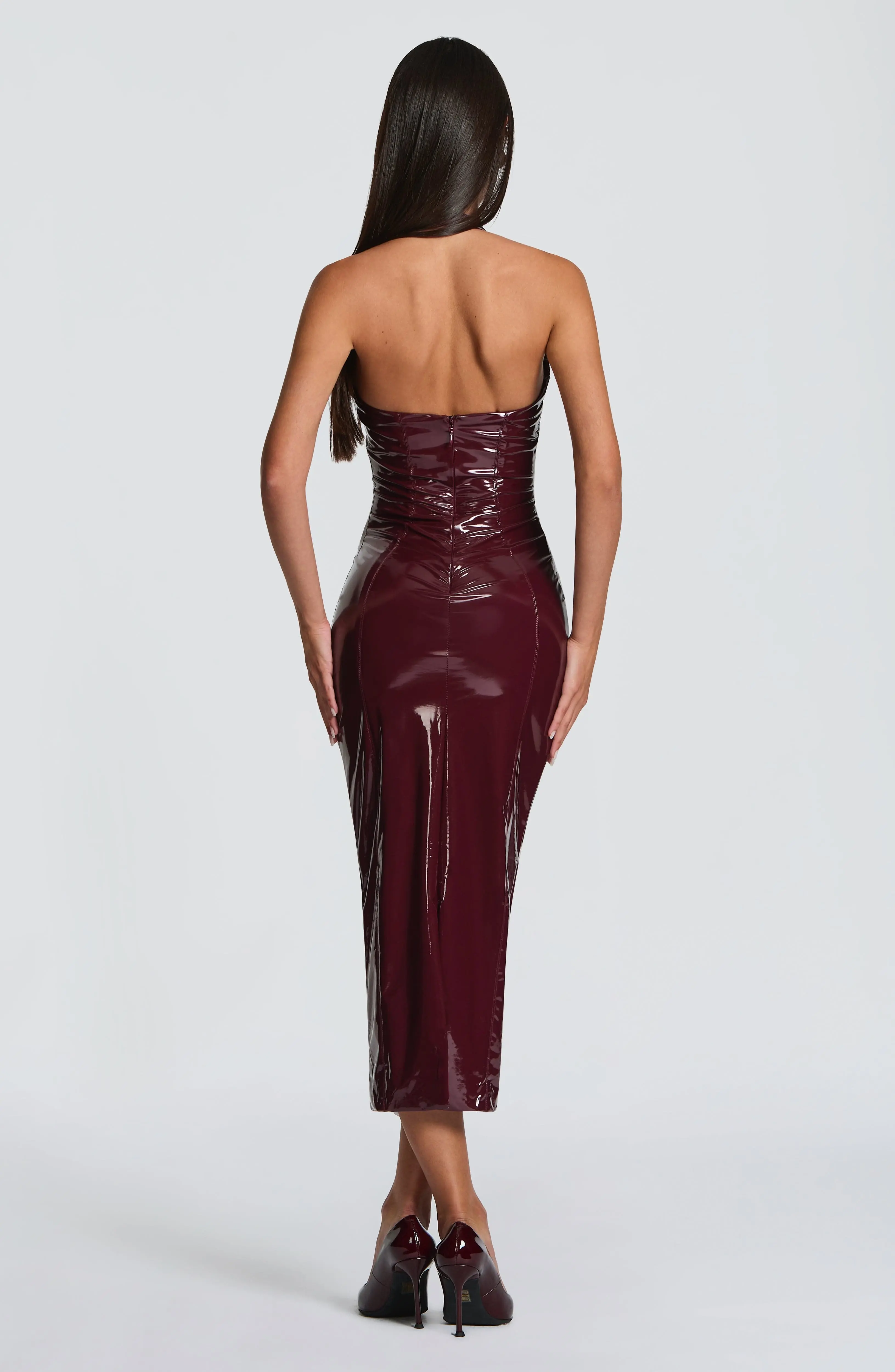 Violette Midi Dress - Cherry Lacquer - Image 3