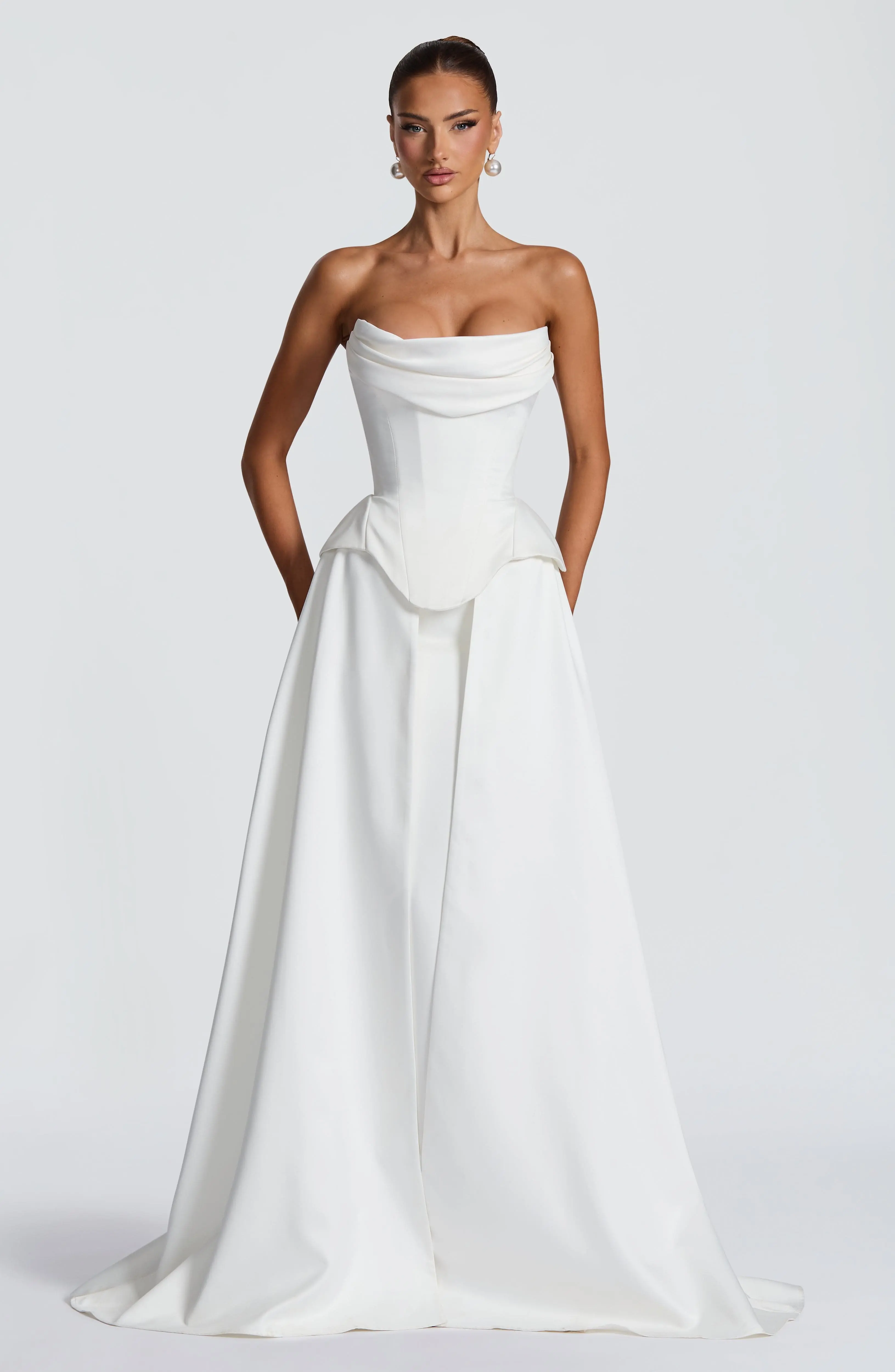 Neri Skirt Train - Ivory - Image 8