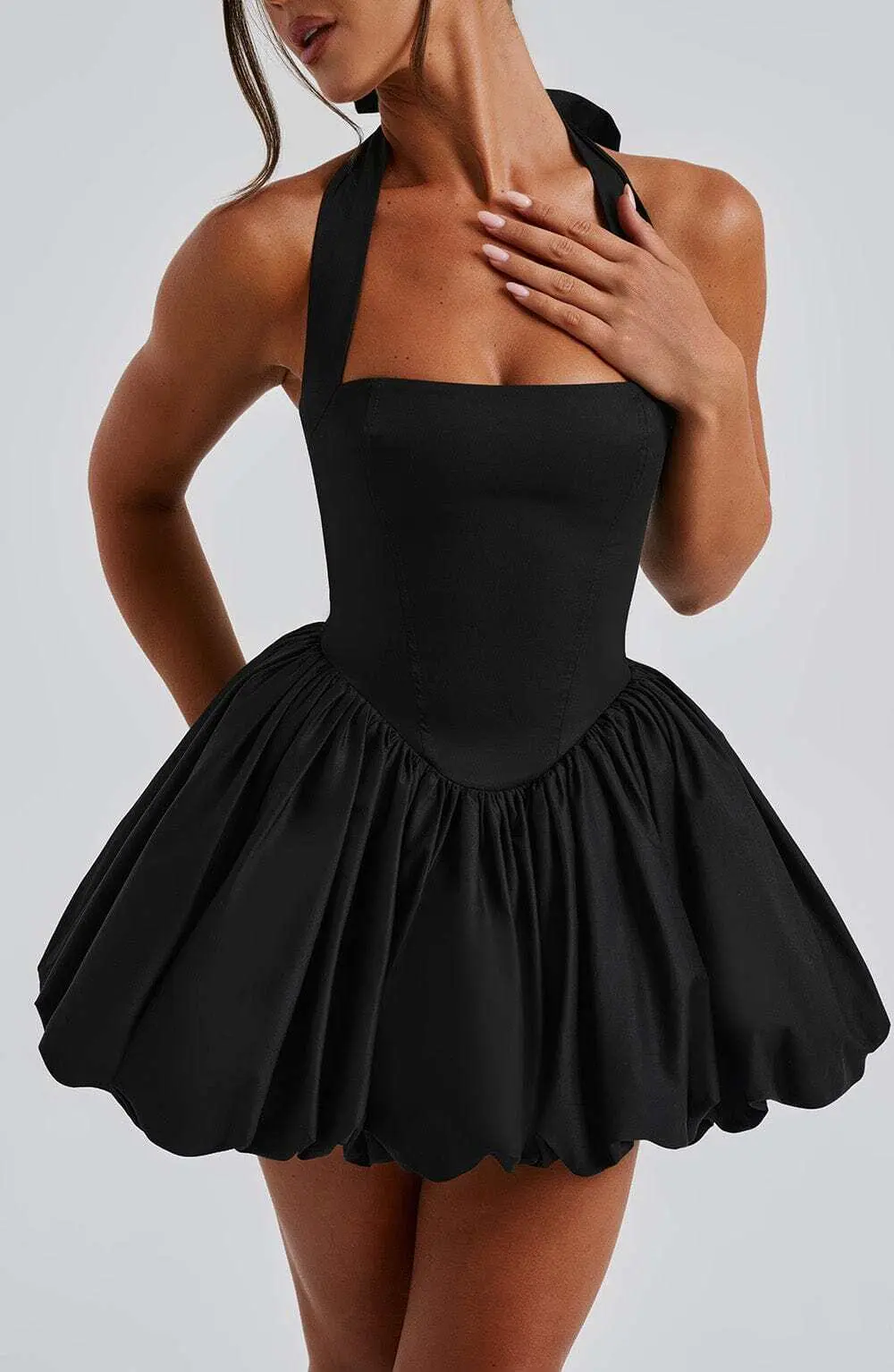 Maricia Mini Dress - Black - Image 9